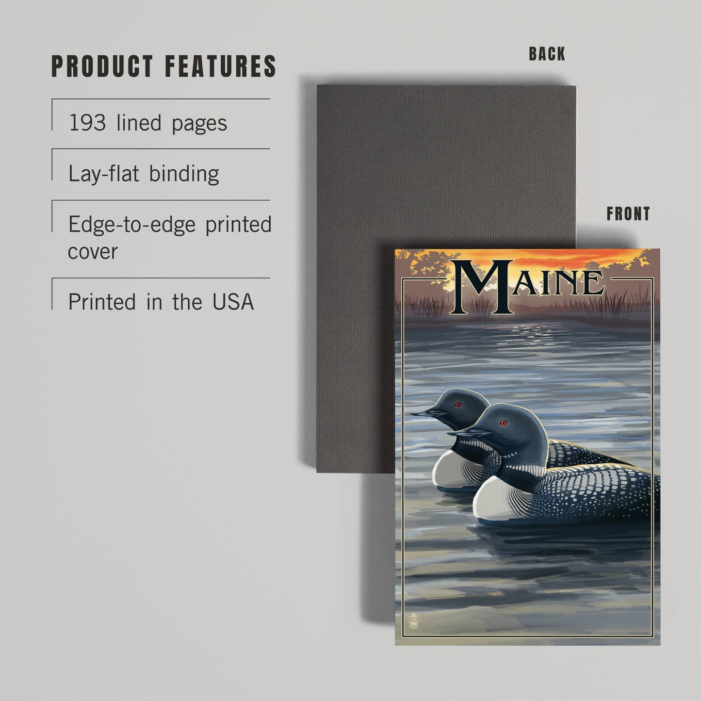 Journal - Maine, Loon Family