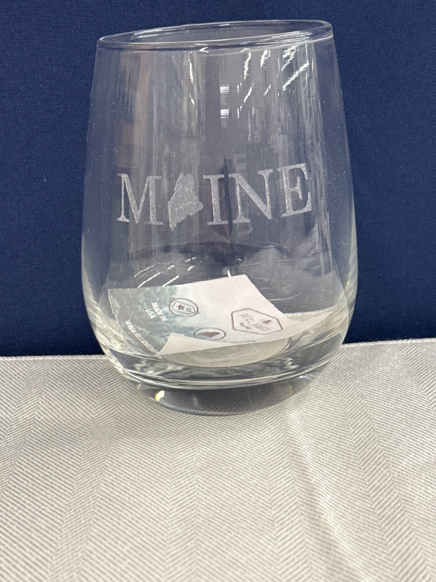 Wine Glass - Woodland Etched Stemless