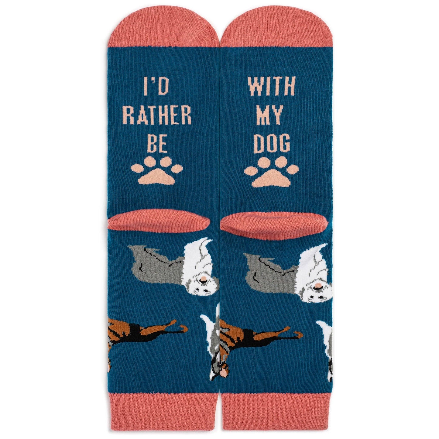 Lavley - I'd Rather Be With My Dog Socks (Blue)