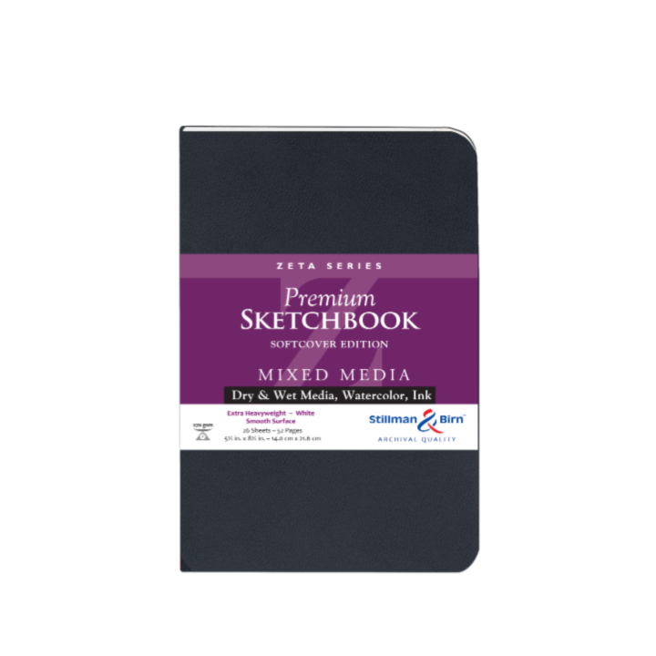Art Supplies - Mixed Media Sketchbook -Zeta Series