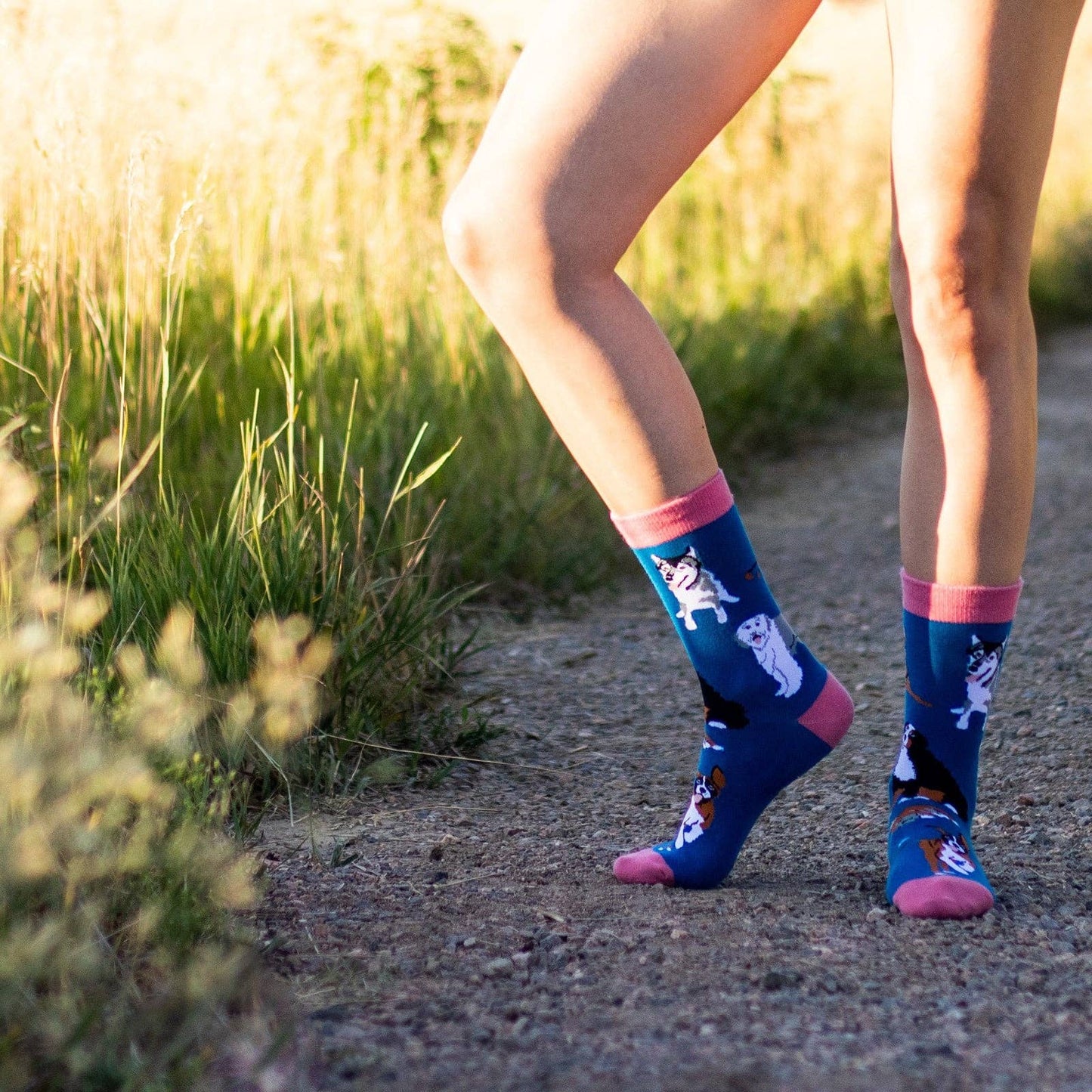 Lavley - I'd Rather Be With My Dog Socks (Blue)