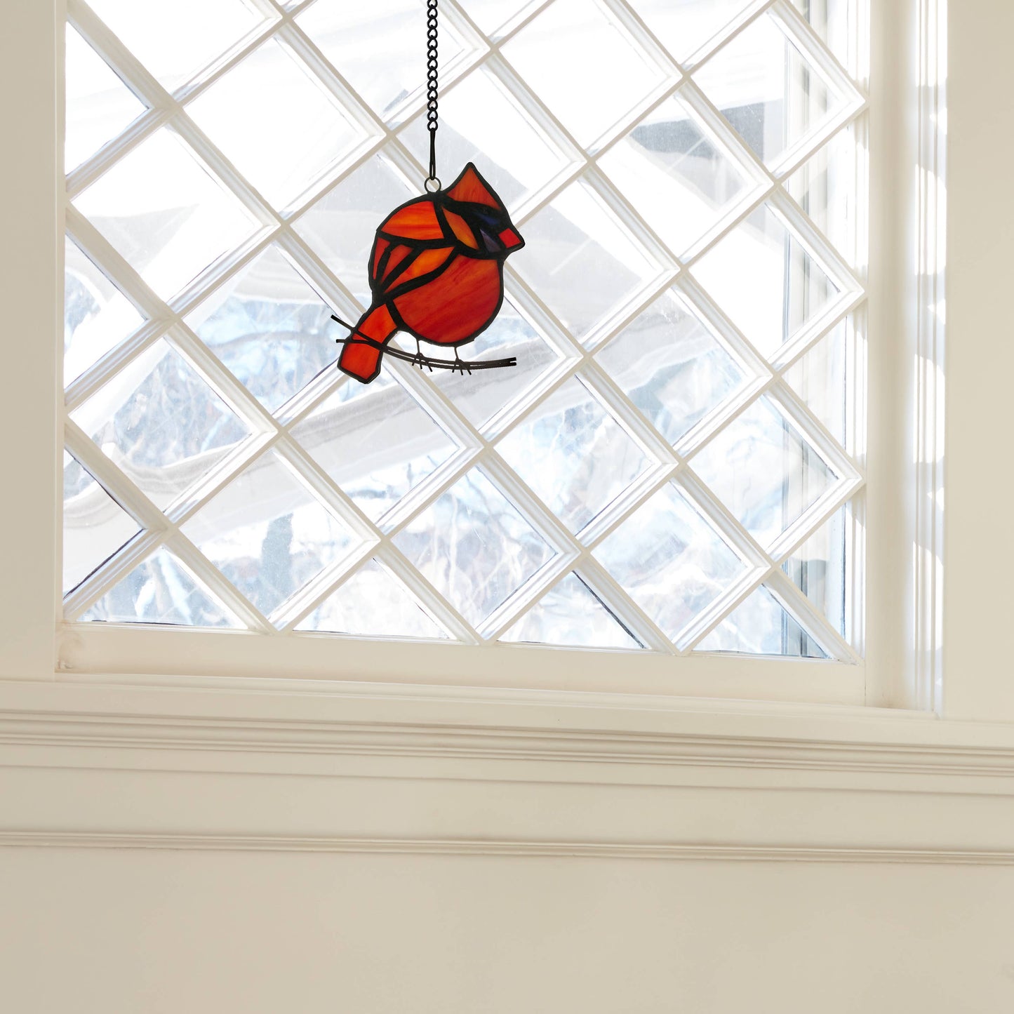 Stained Glass - Single Cardinal