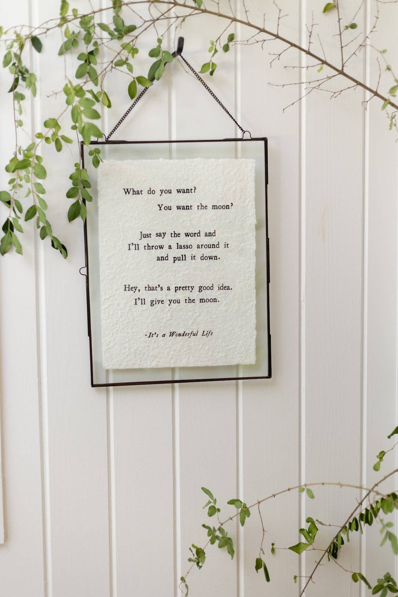 What Do You Want? (It's A Wonderful Life) Handmade Paper