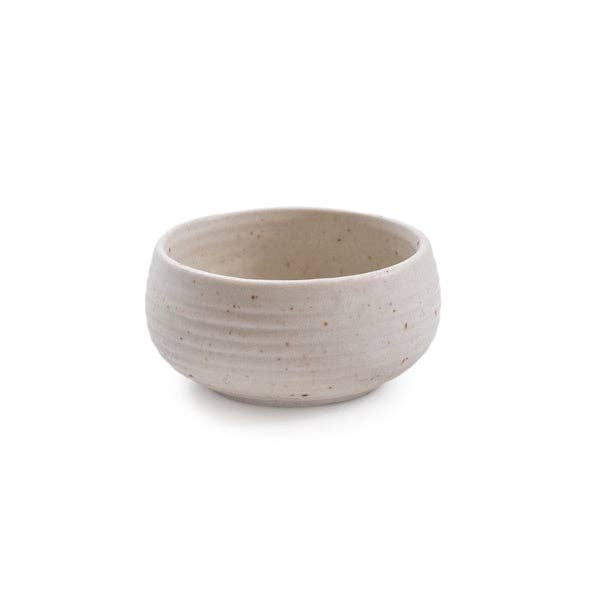 Ribbed Ceramic Speckled Dip Bowl - 3.5