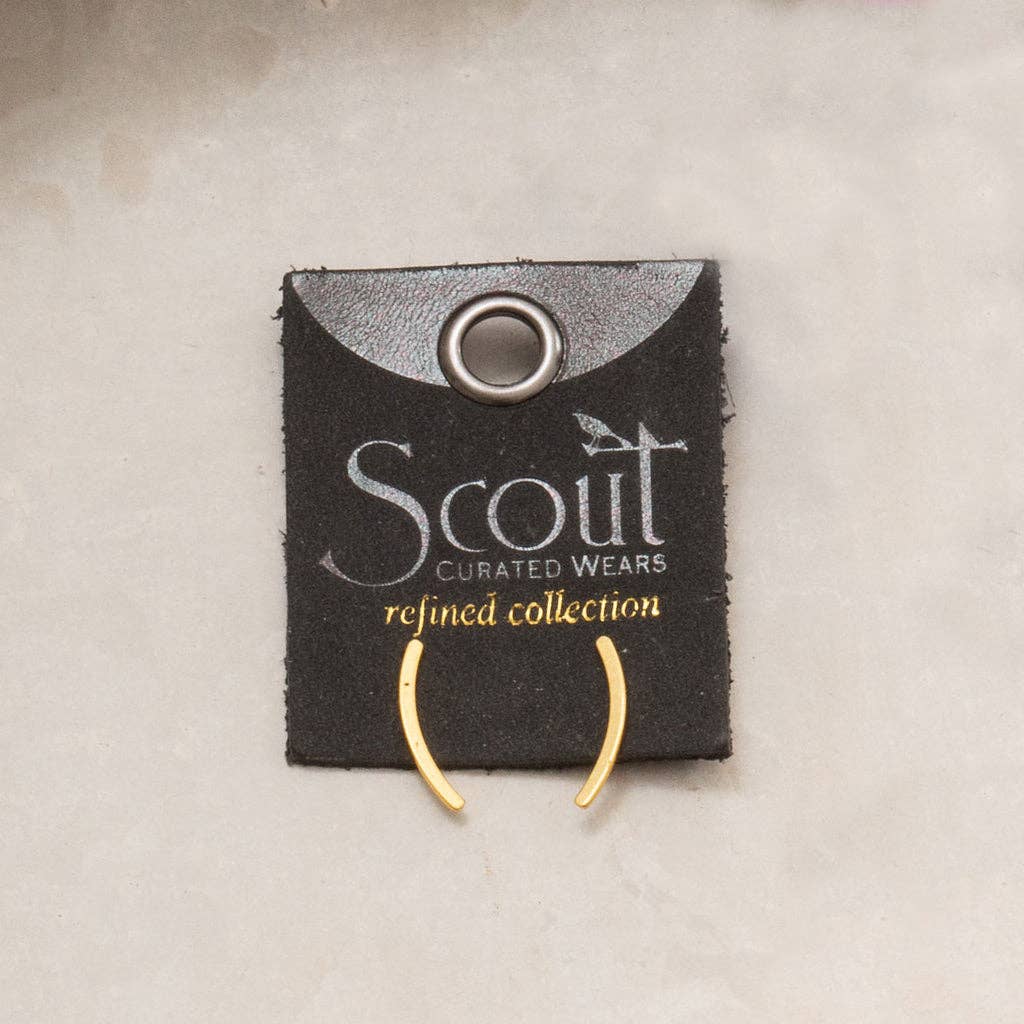Earrings - Comet Curve/Gold Vermeil