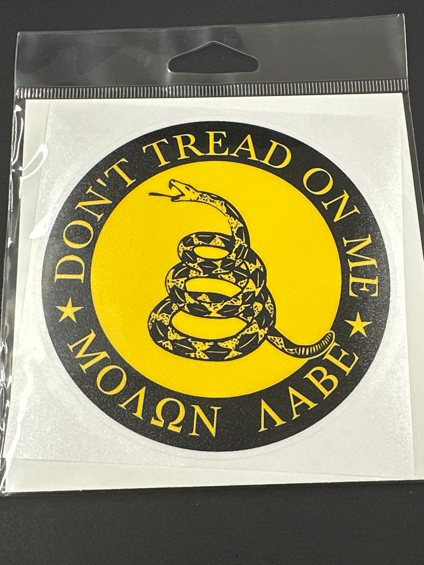 Sticker Lg - Don't Tread On Me Circle