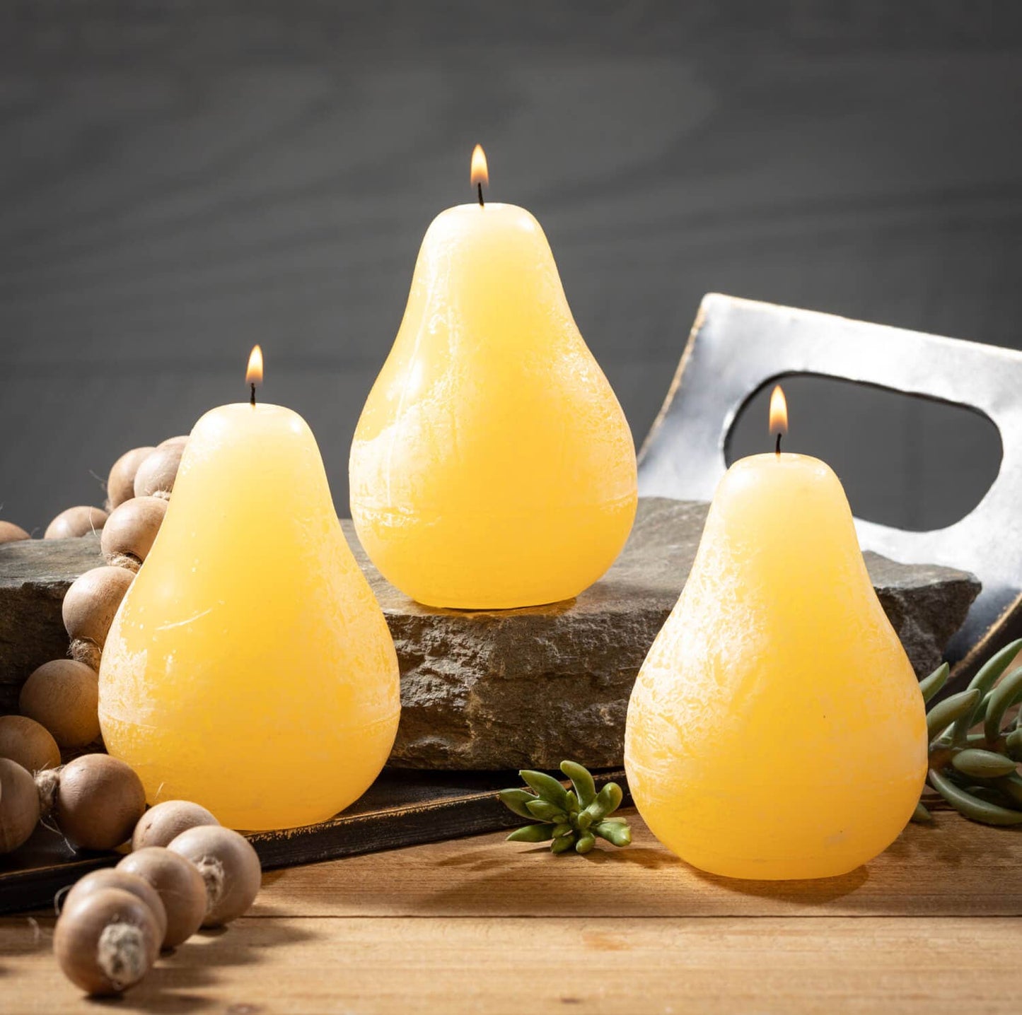 Candle - Pear - Warm Yellow
