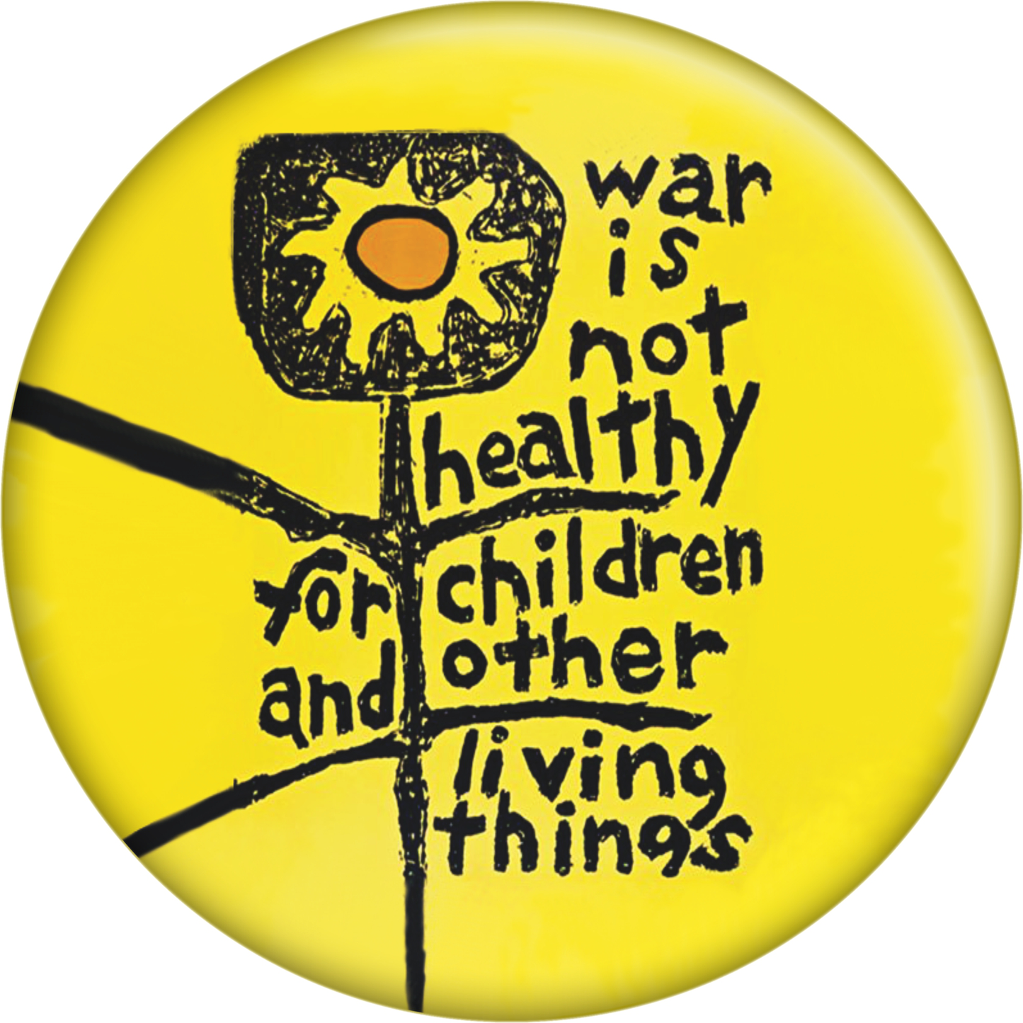 Button - War Is Not Healthy...