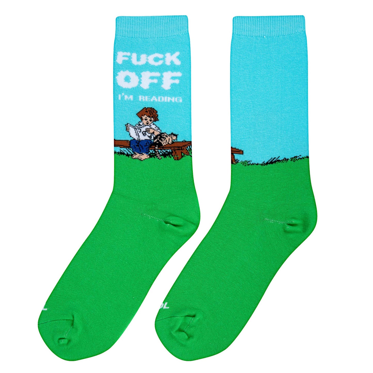 'F" off Im Reading Socks - Womens