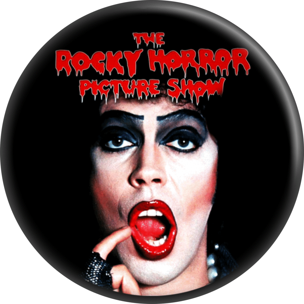 Button - Rocky Horror - Frank With Logo