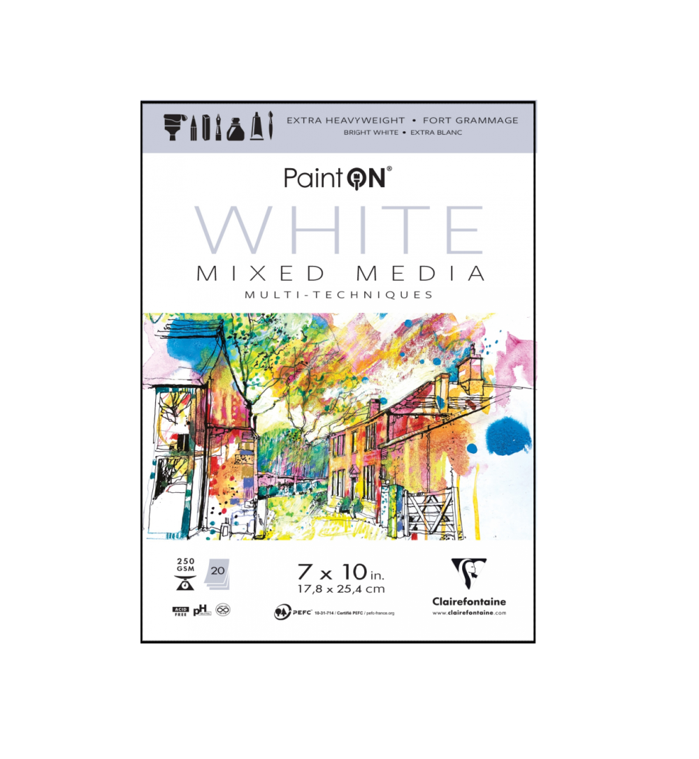 Art Supplies - Paint'on Mixed Media Pads - 250g - Six Colors - Three Sizes