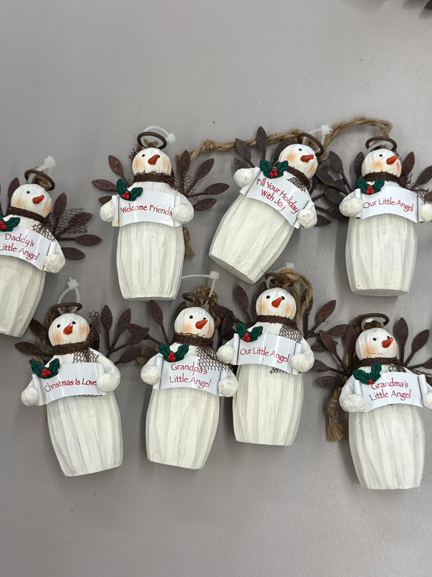 Ornaments- Christmas Snowmen Angels