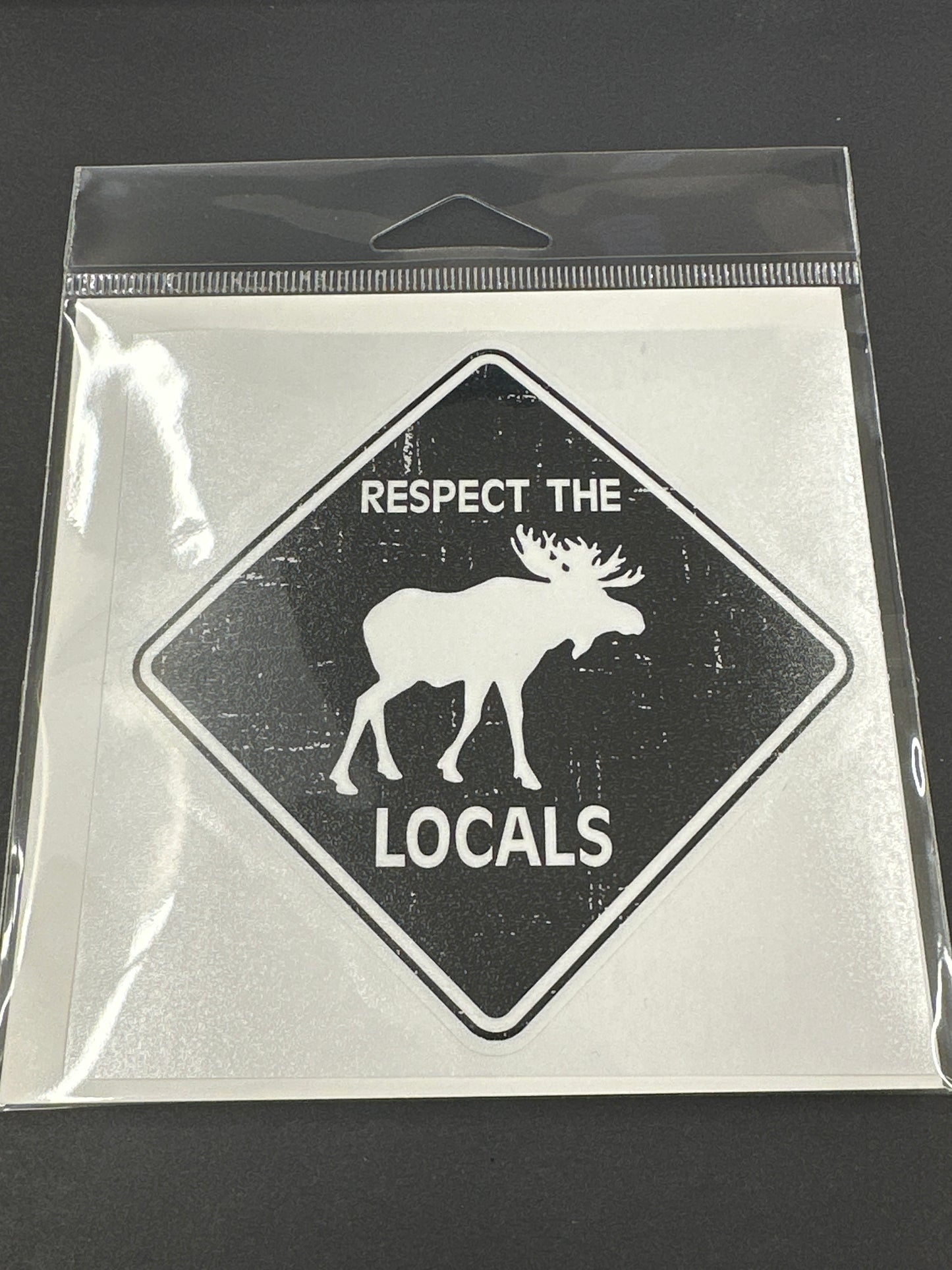 Sticker Lg - Respect The Locals (Moose)