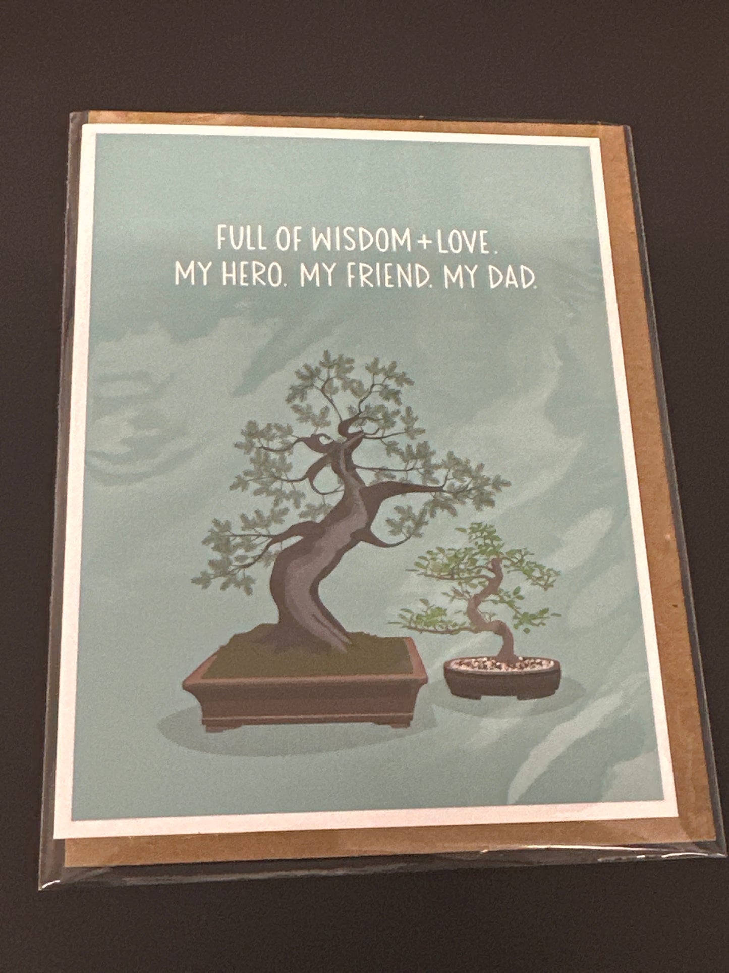 Card - Father's Day - Full of Wisdom + Love. My Hero. My Friend. My Dad.