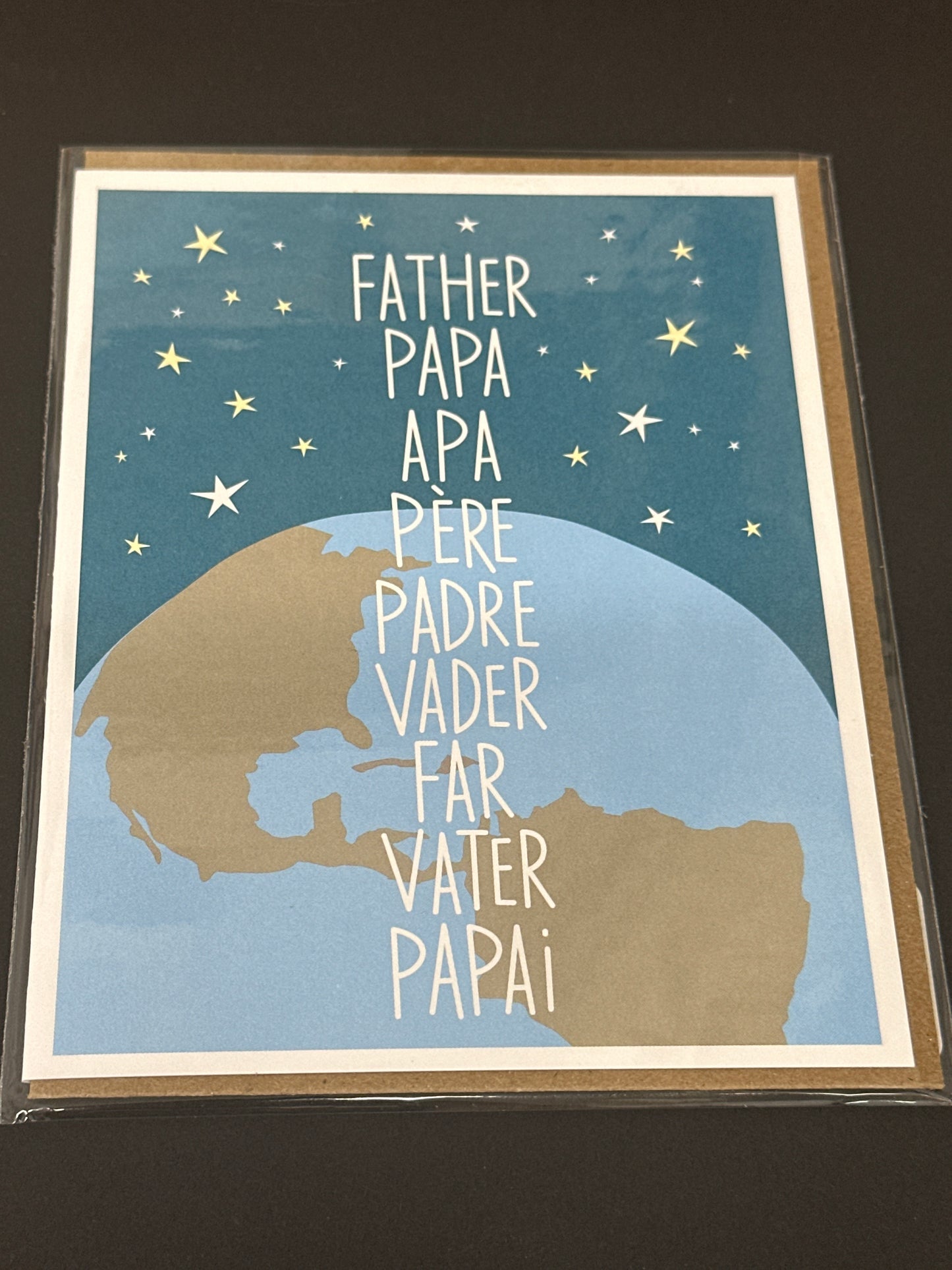 Card - Father's Day - Father Papa Apa Pere Padre Vader Far Vater Papa