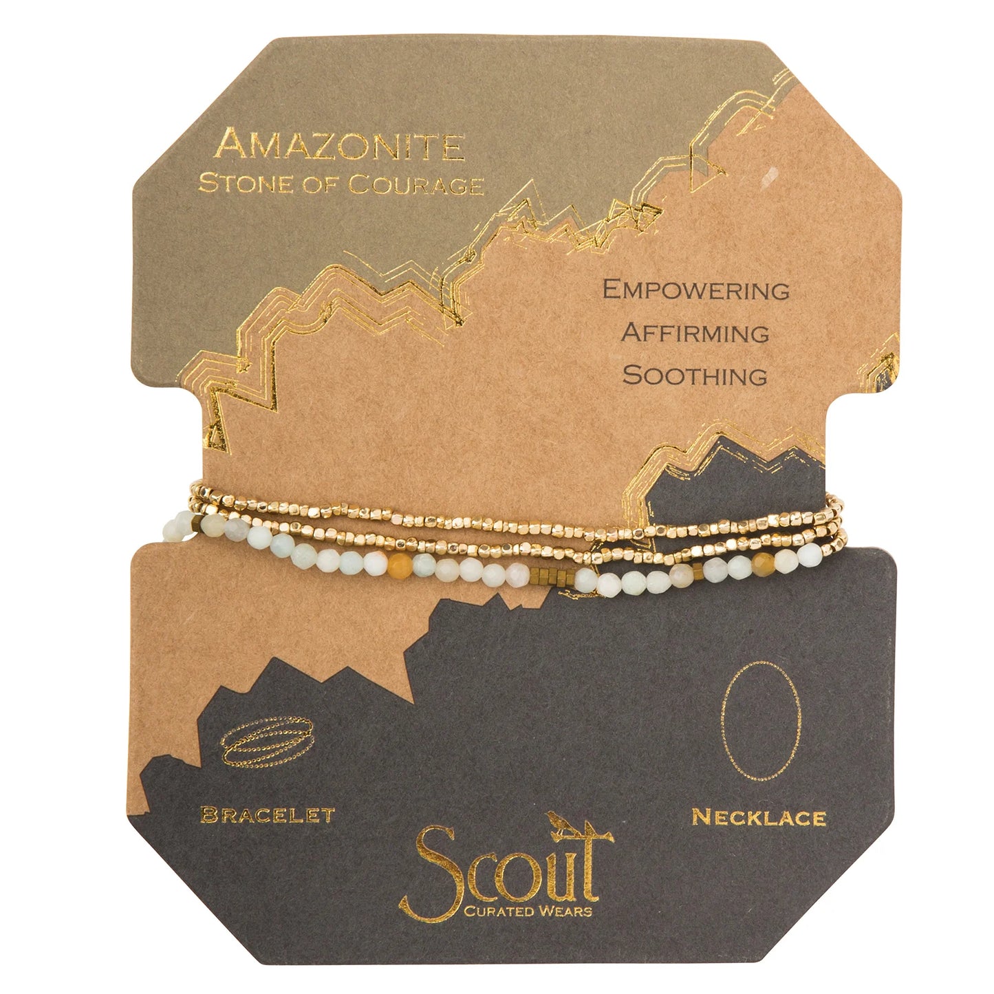 Bracelet/Necklace - Delicate Stone Wrap