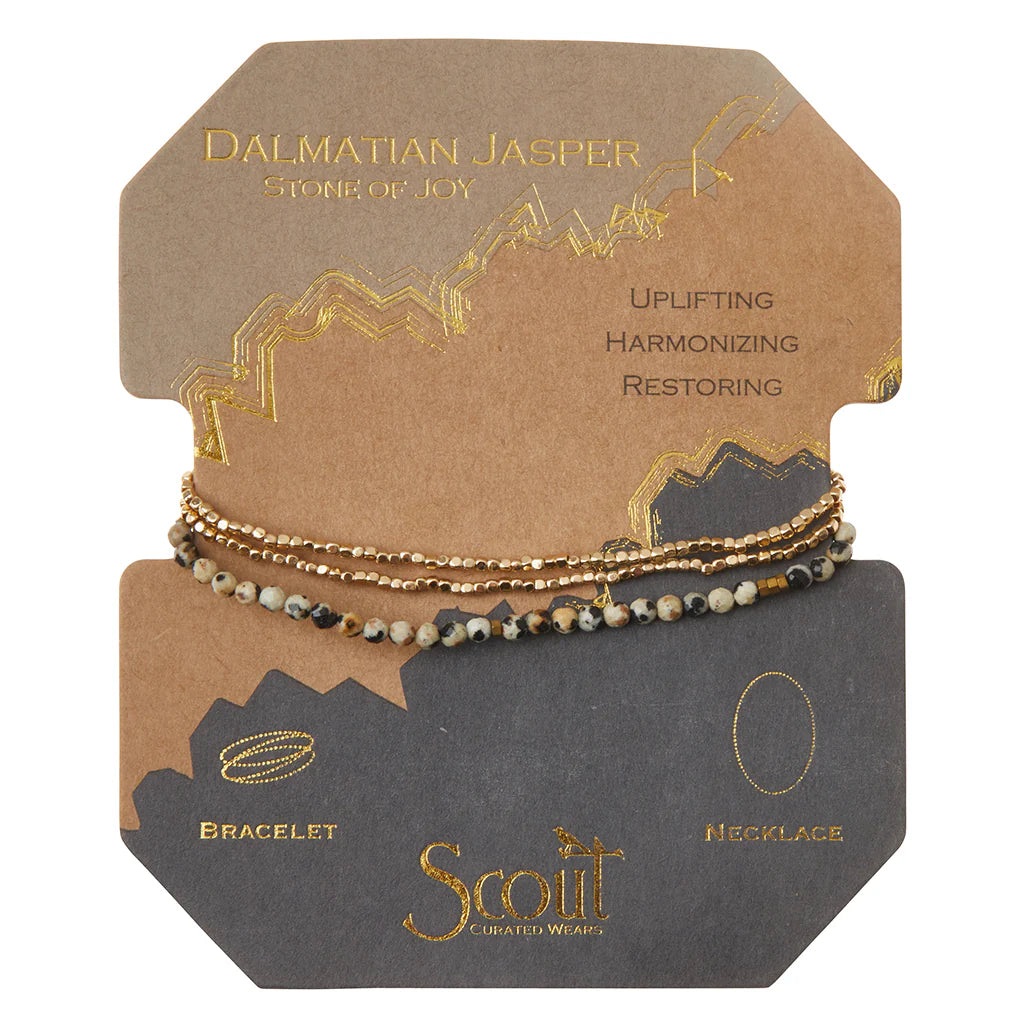Bracelet/Necklace - Delicate Stone Wrap