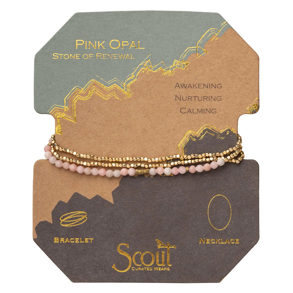Bracelet/Necklace - Delicate Stone Wrap