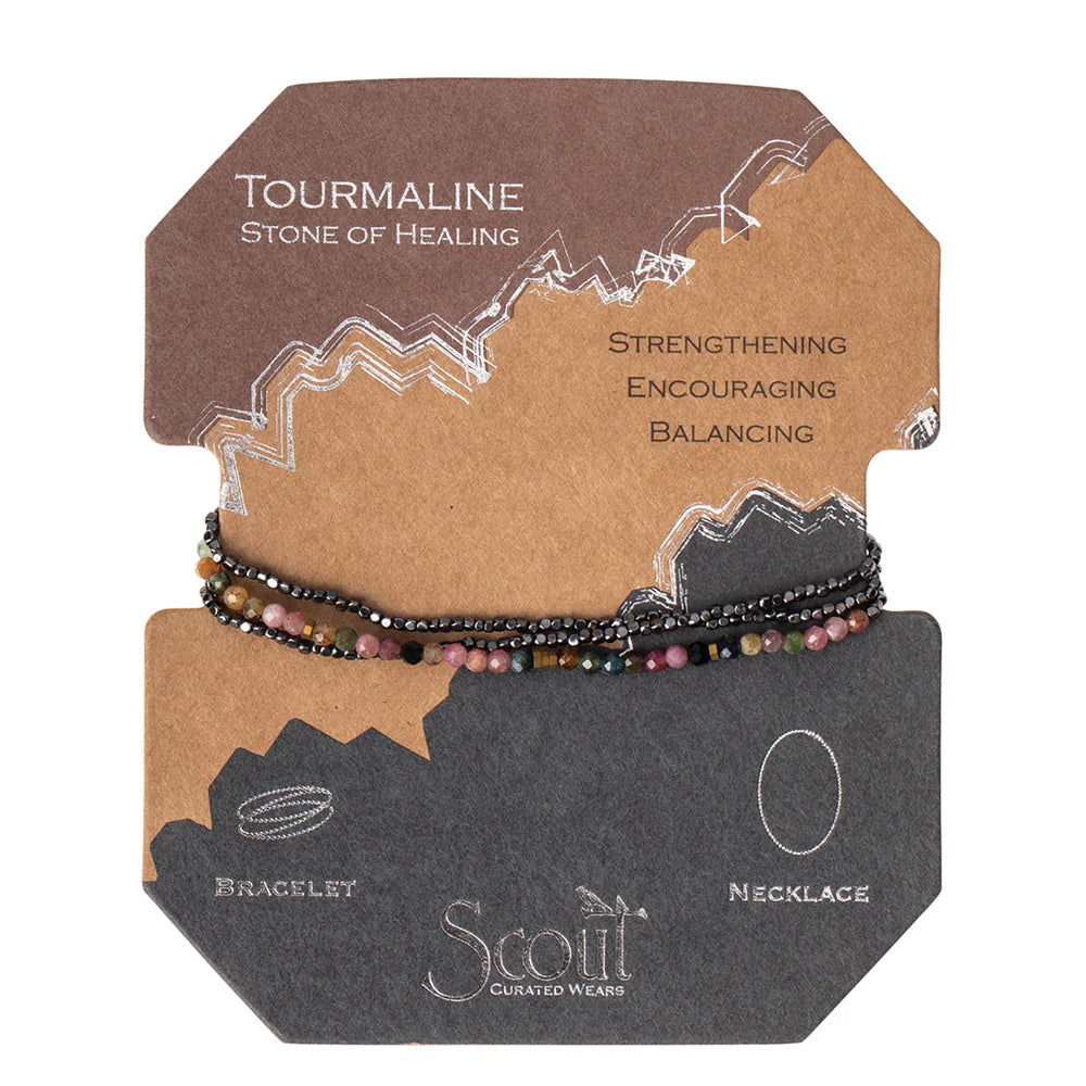 Bracelet/Necklace - Delicate Stone Wrap