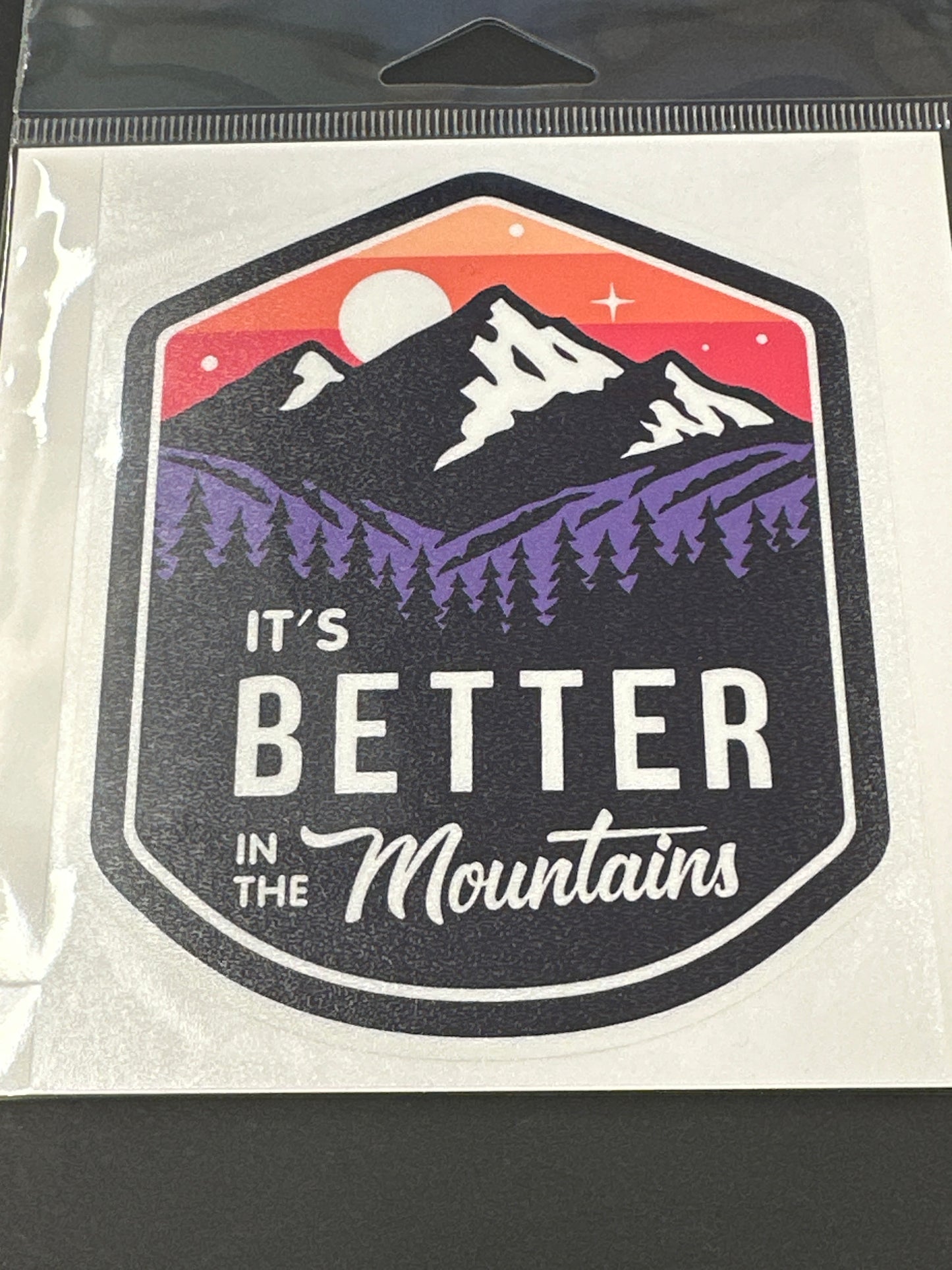 Sticker Lg - It's Better In The Mountains