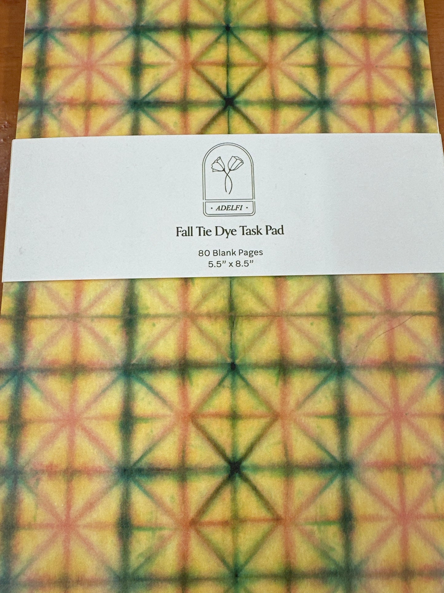 Rose and Tie Dye Task Pad