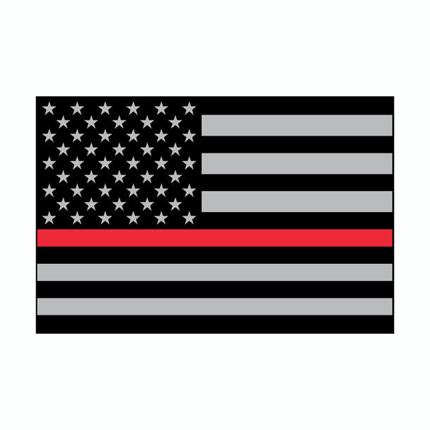 Sticker Sm - Fire Dept Flag