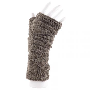 Fingerless Mittens Gray