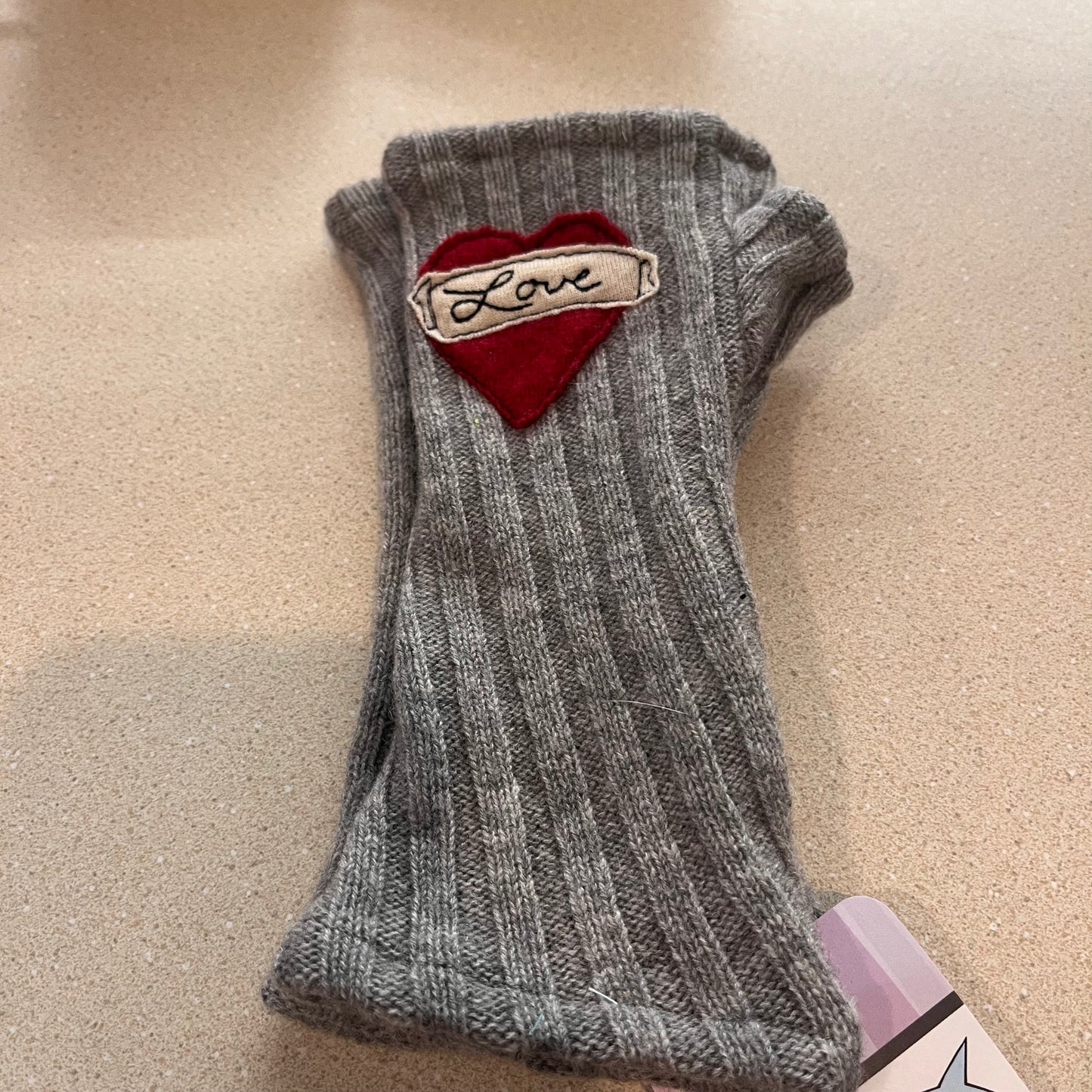 Cashmere Hand Warmers - Love