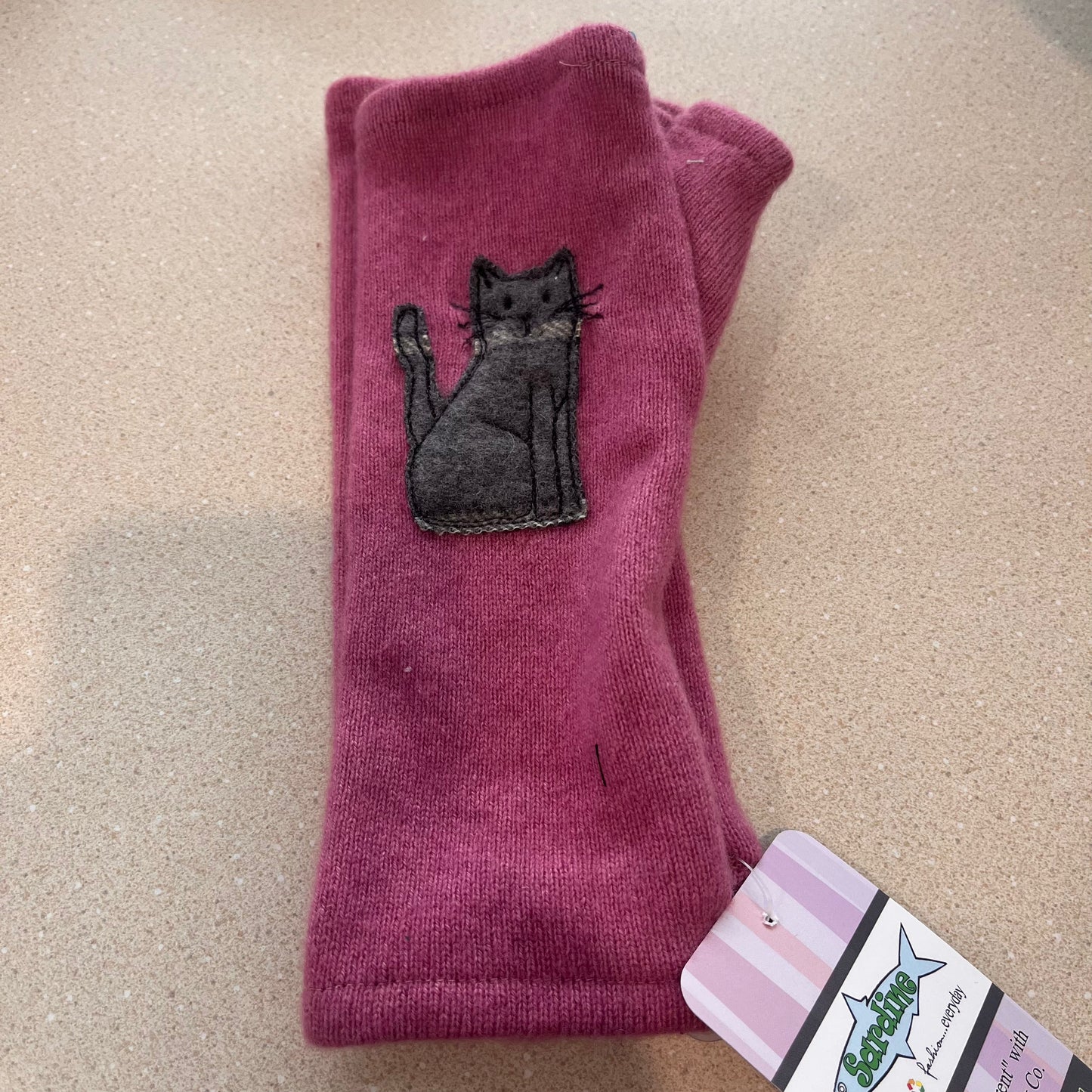 Cashmere Hand Warmers - Cat
