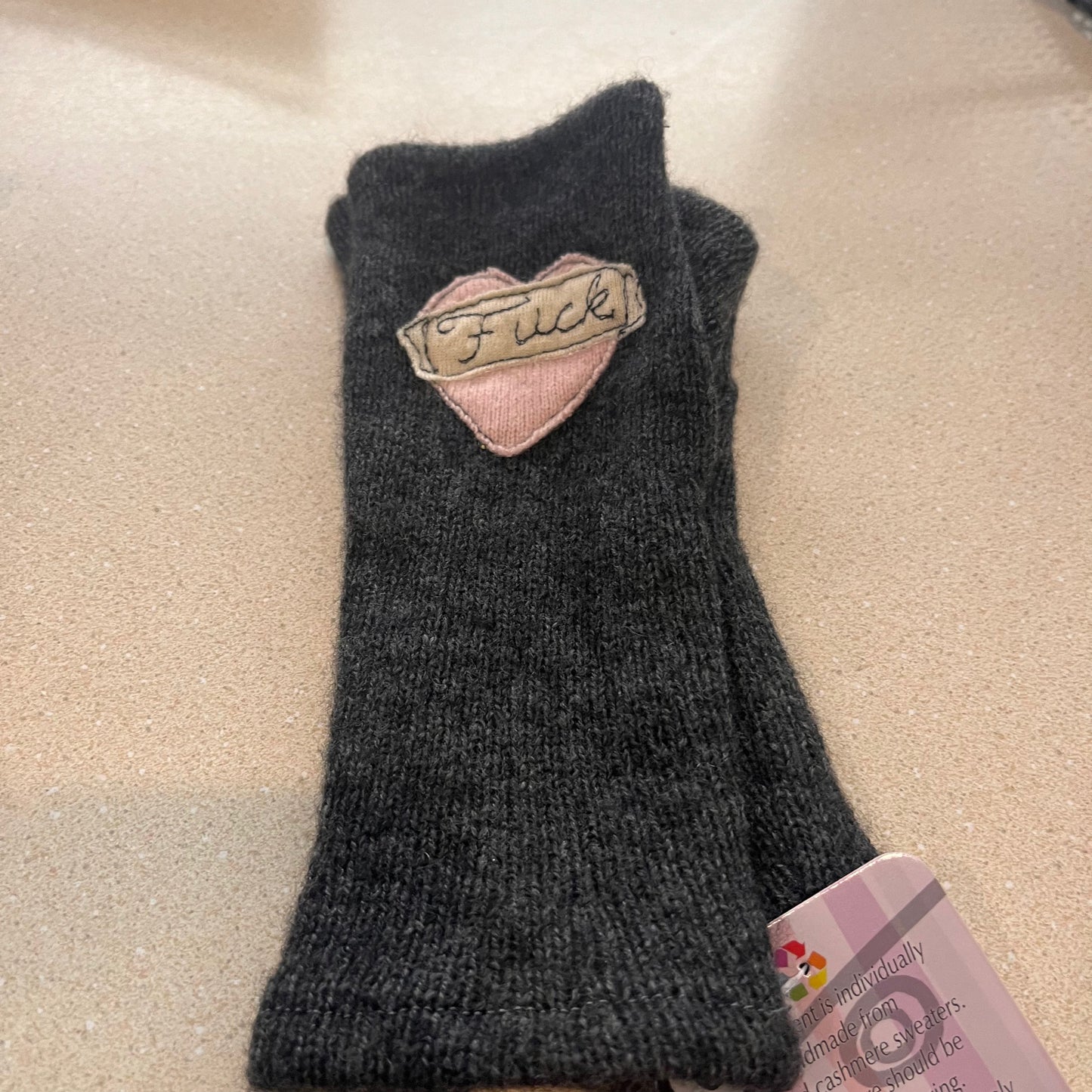 Cashmere Hand Warmers - F*ck