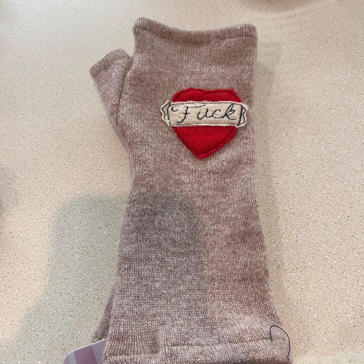 Cashmere Hand Warmers - F*ck