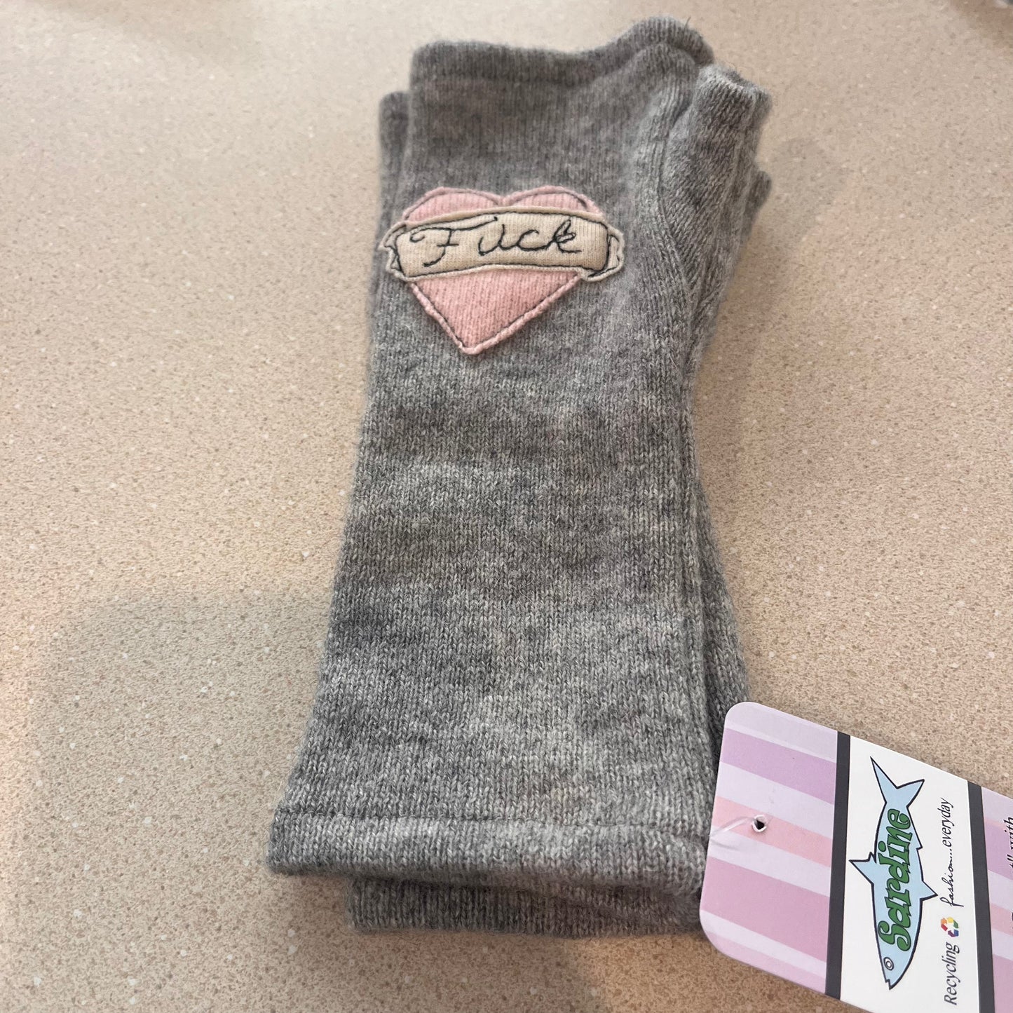Cashmere Hand Warmers - F*ck