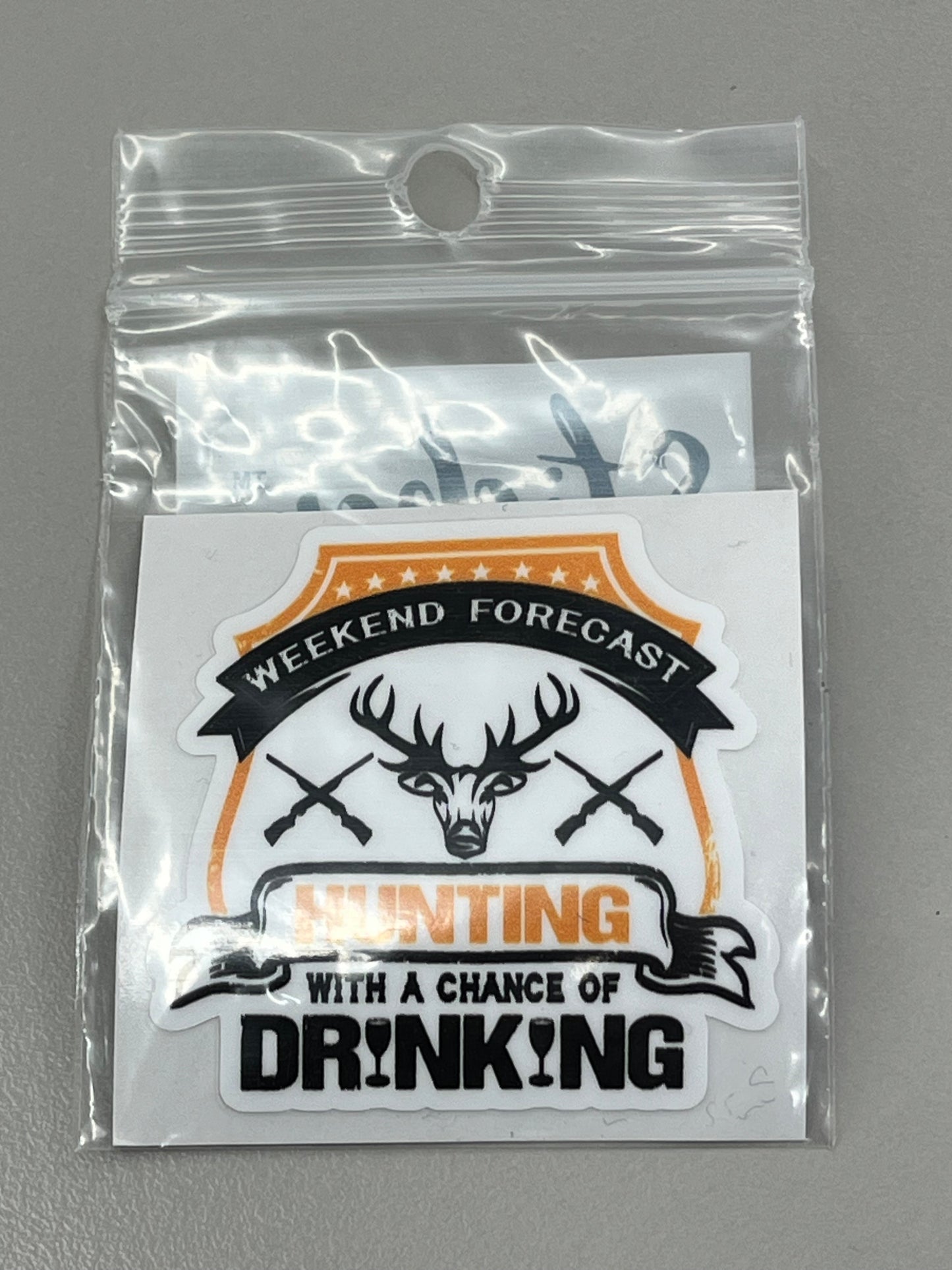 Sticker Sm - Weekend Forecast hunting