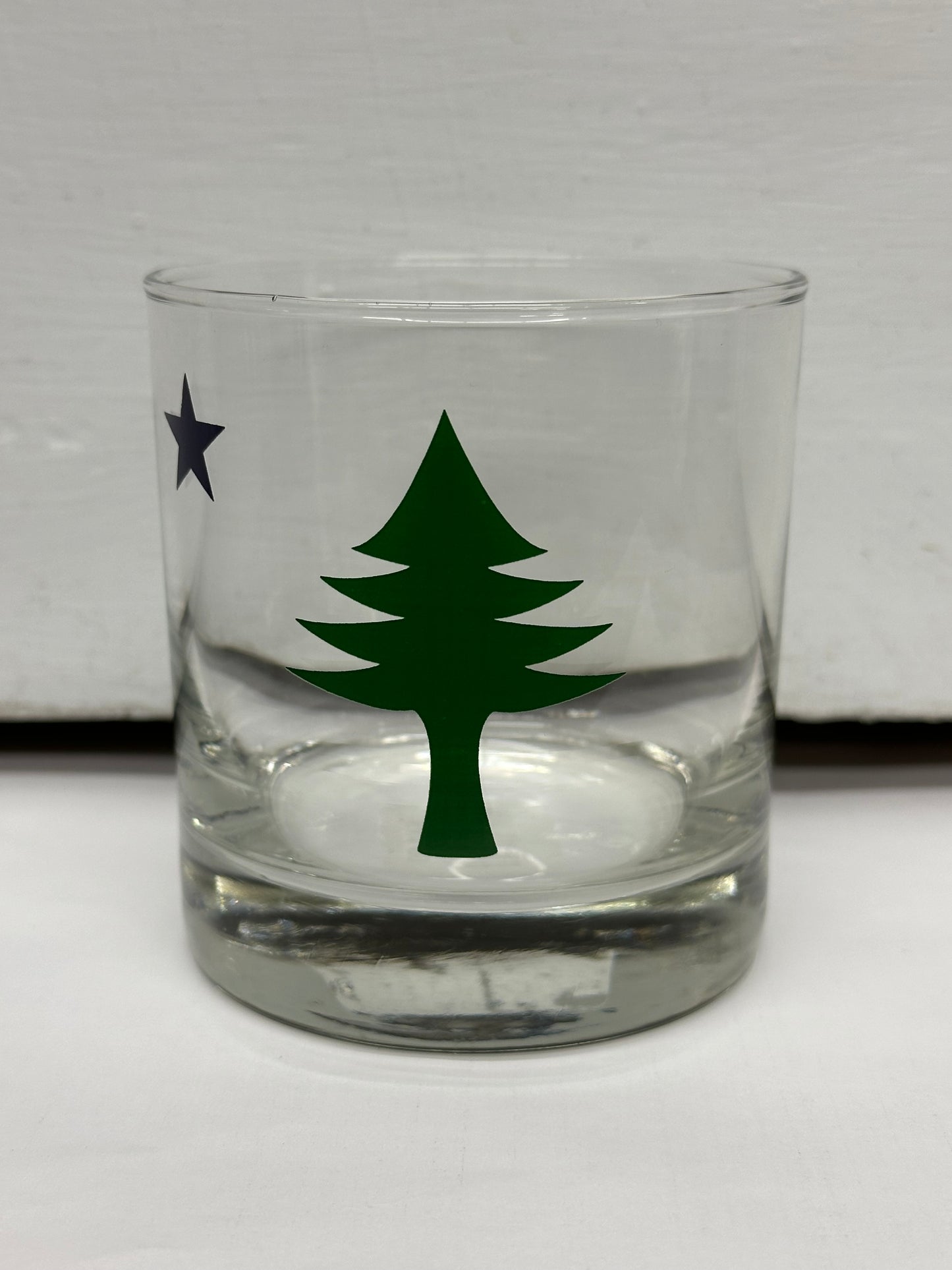 Rocks Glass - Old Maine Flag