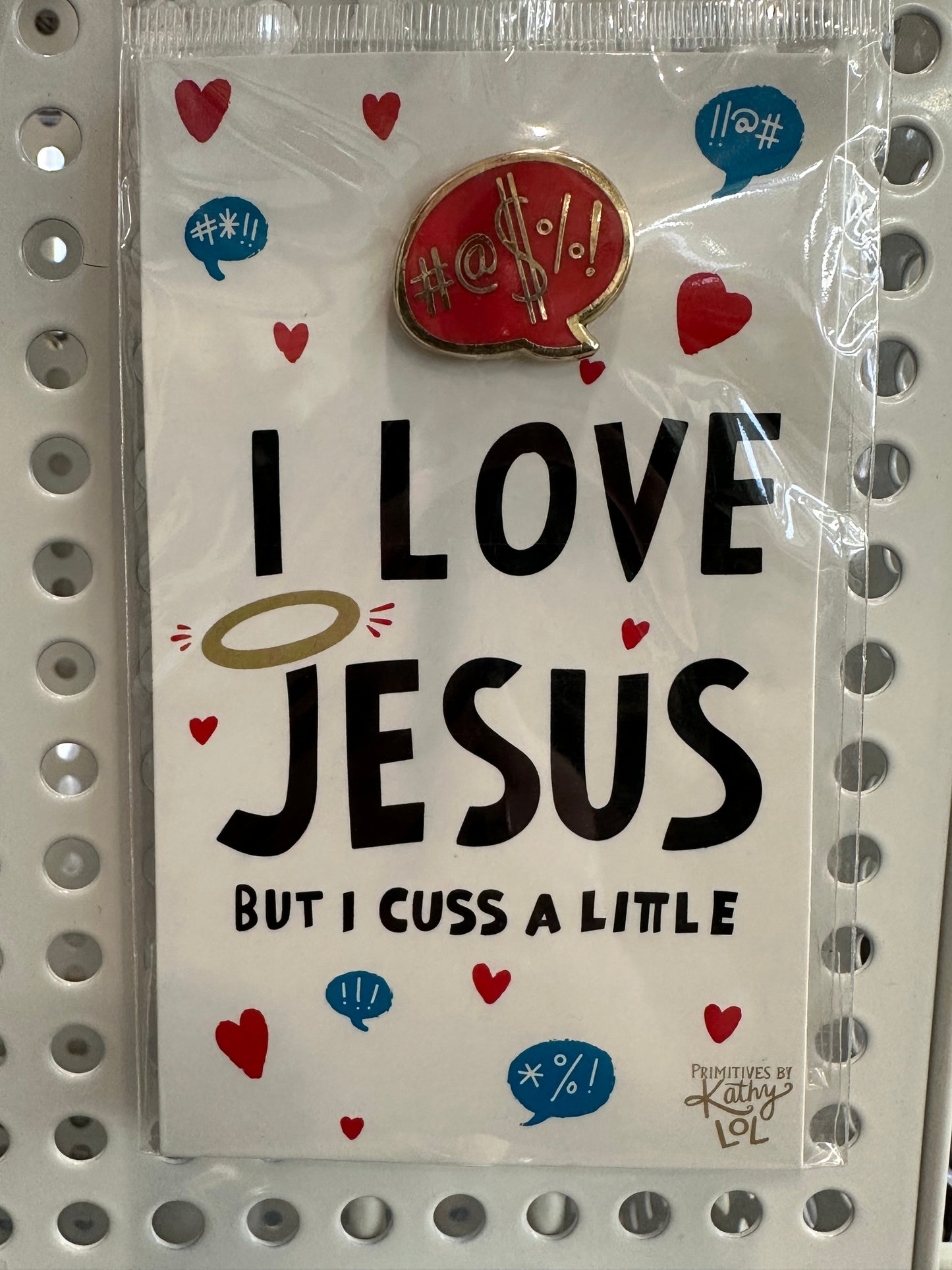 Pin - Enamel - I Love Jesus