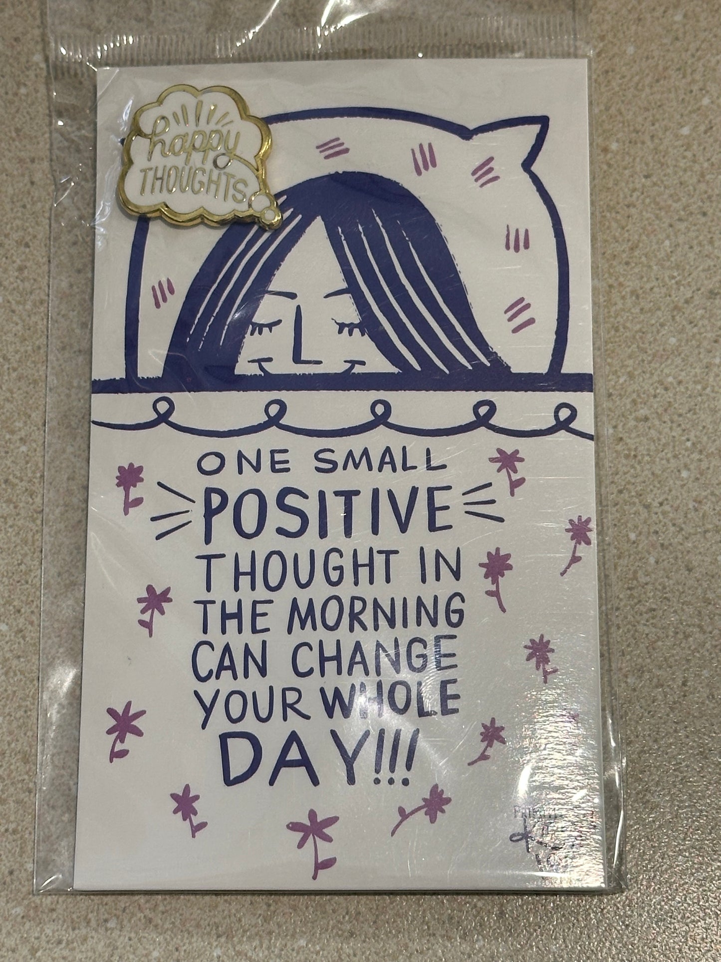Pin - Enamel - Happy Thoughts