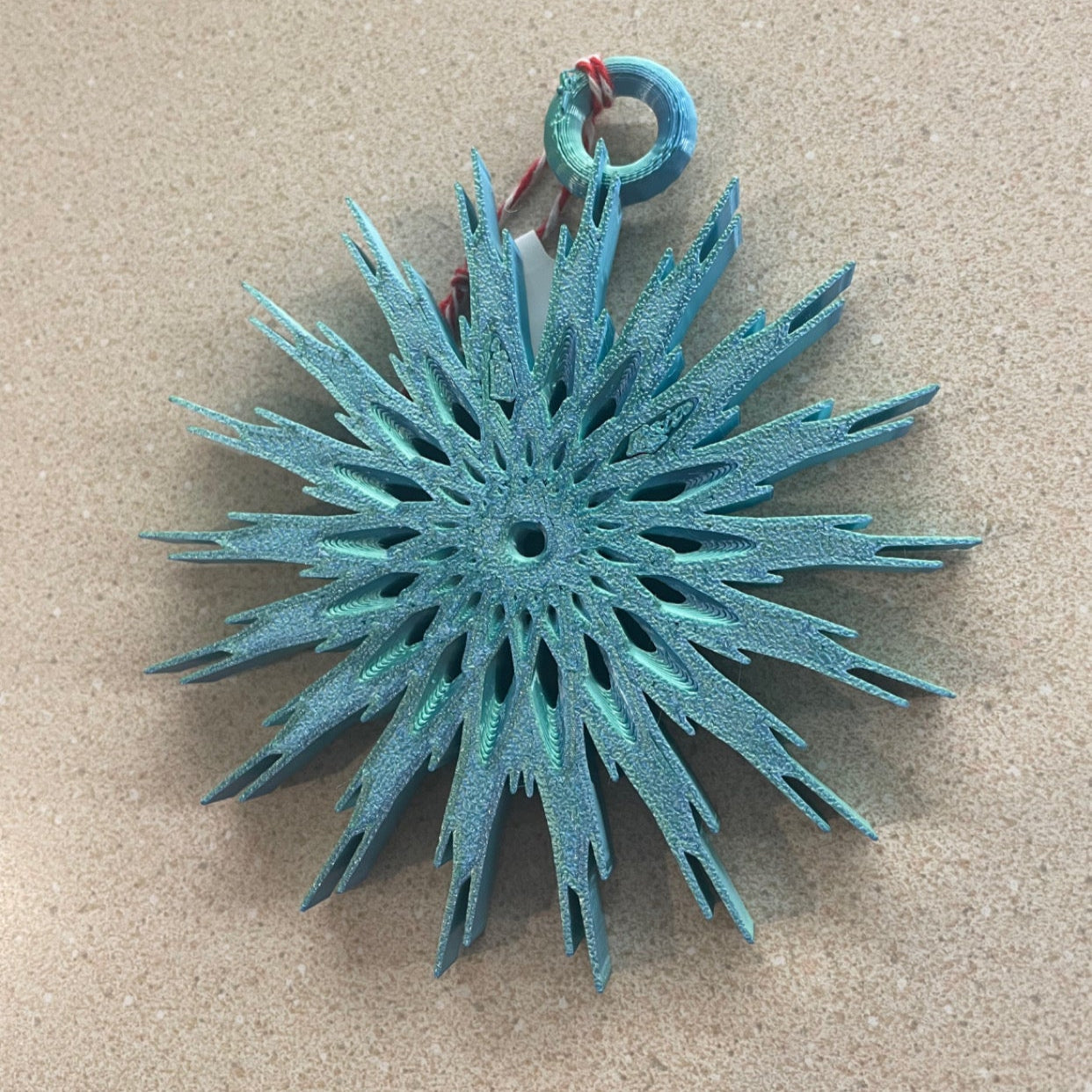 Ornament - 3D Printed - Snowflake