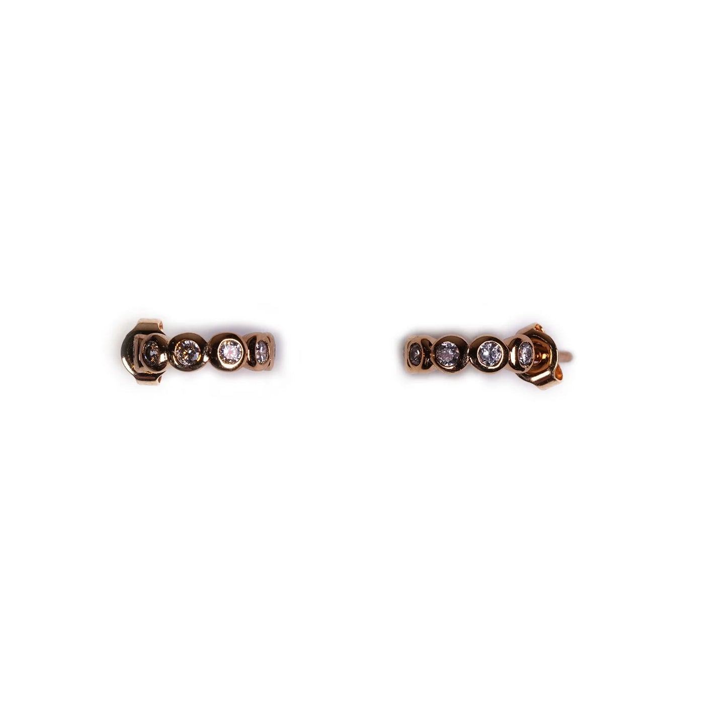 Earrings - Gold Plated Bezel Cuff