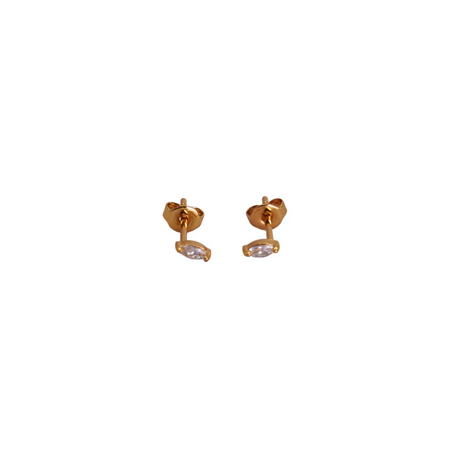 Earrings - Tiny Marquise Crystal Stud