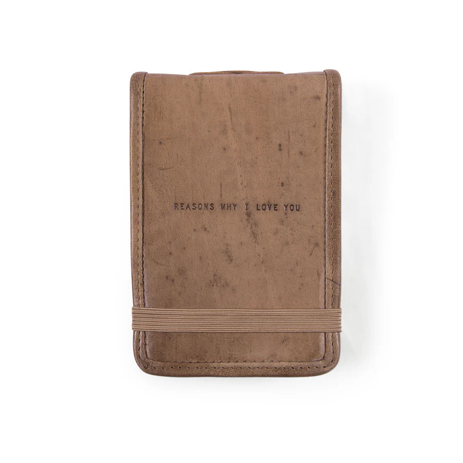 Journal - Leather - Sm. with Quote