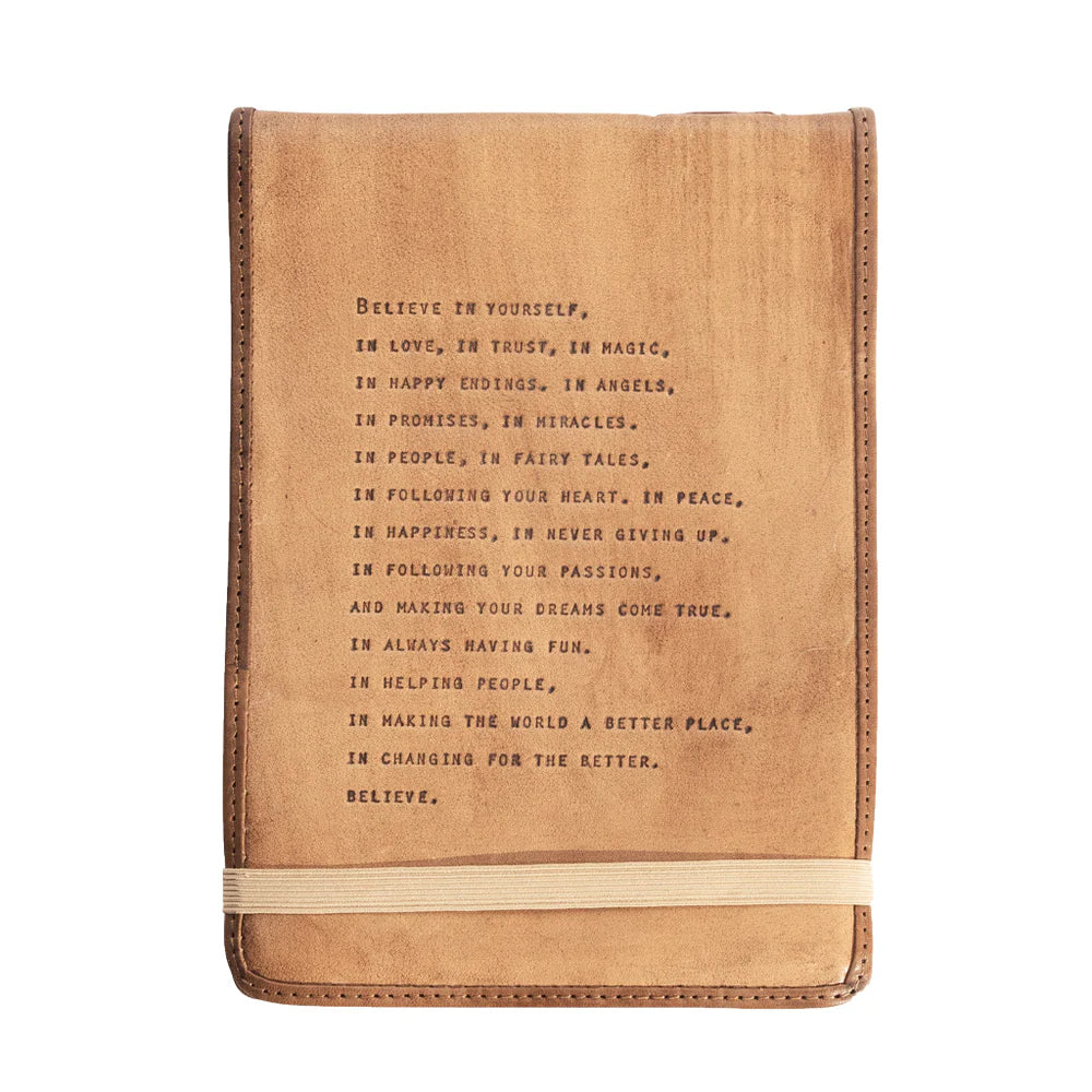 Journal - Leather - Lg. with Quote
