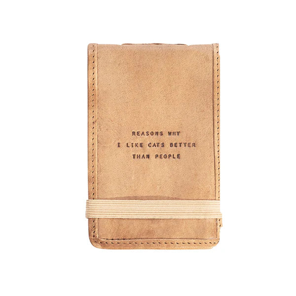 Journal - Leather - Sm. with Quote