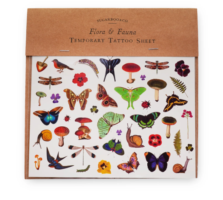 Flora and Fauna Temporary Tattoos