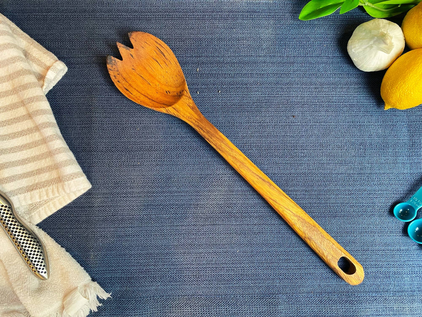 Rustic Handle Wooden Salad Serving Spork