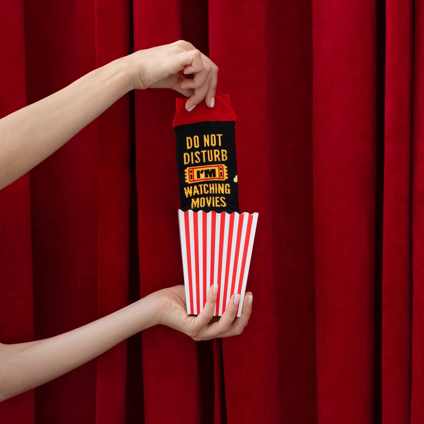 Lavley - Do Not Disturb, I'm Watching Movies Socks