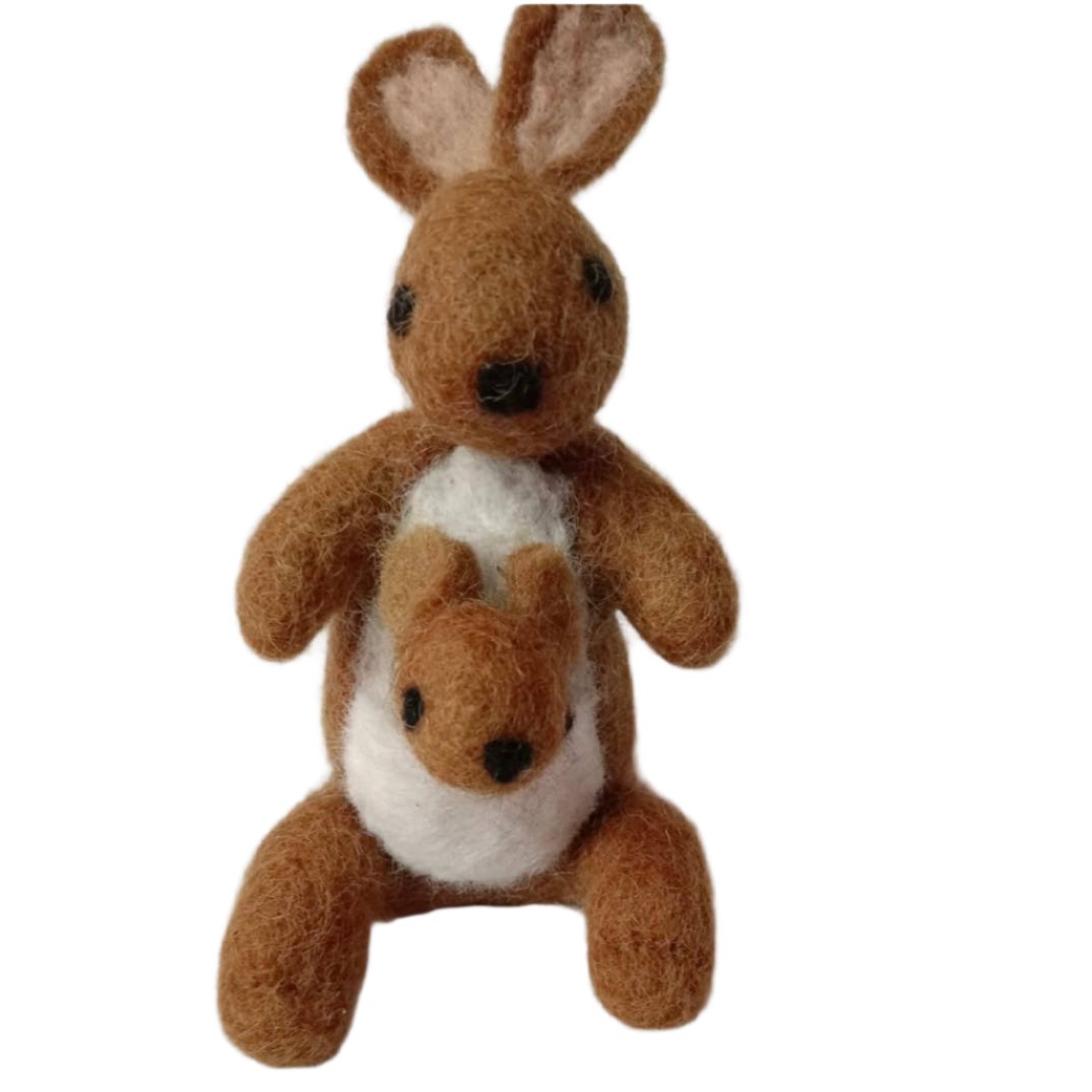Handmade Felt "Kangaroo Kate" ornament