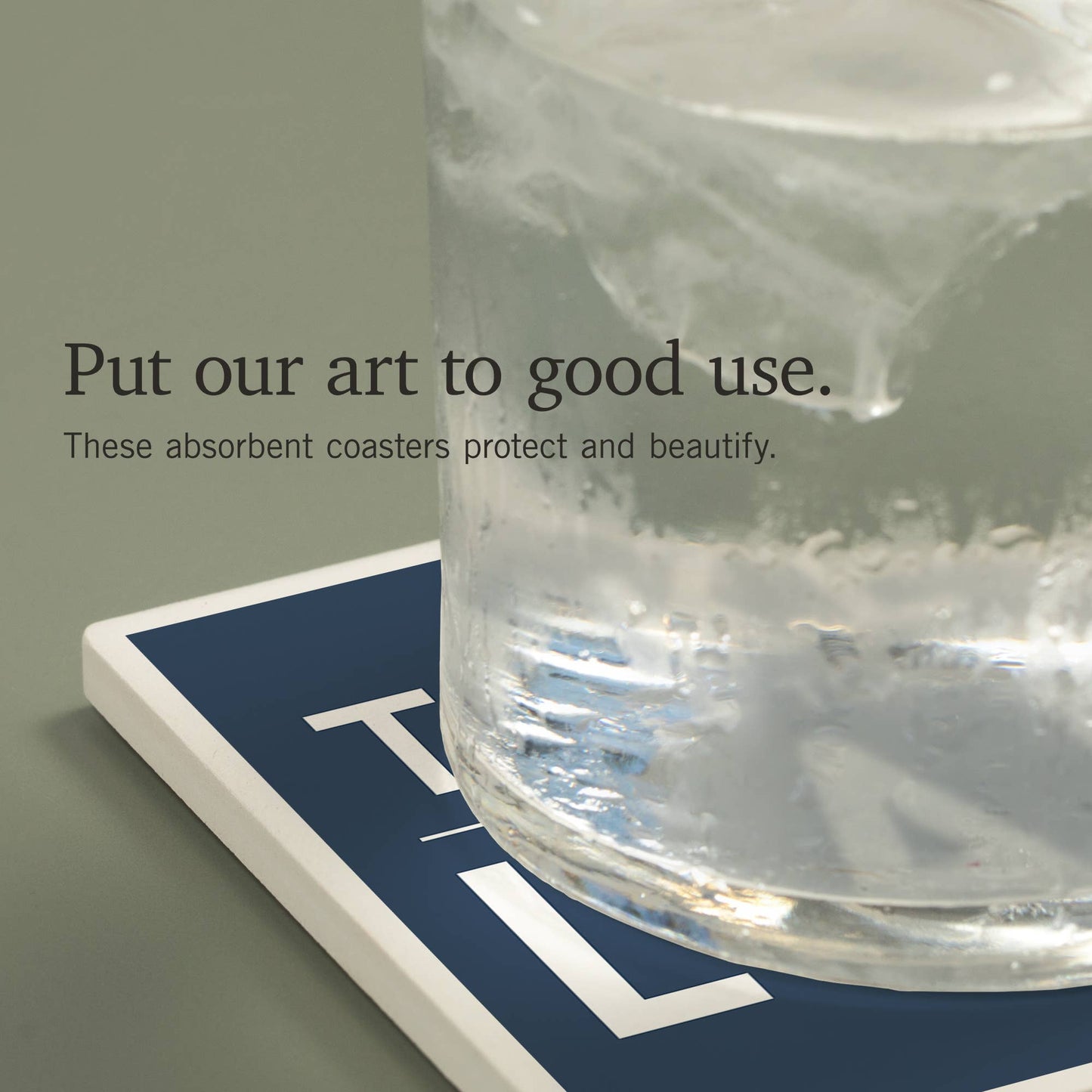 Coaster - Ceramic - Maine - Take Me to the Lake, Simply Said (Navy)