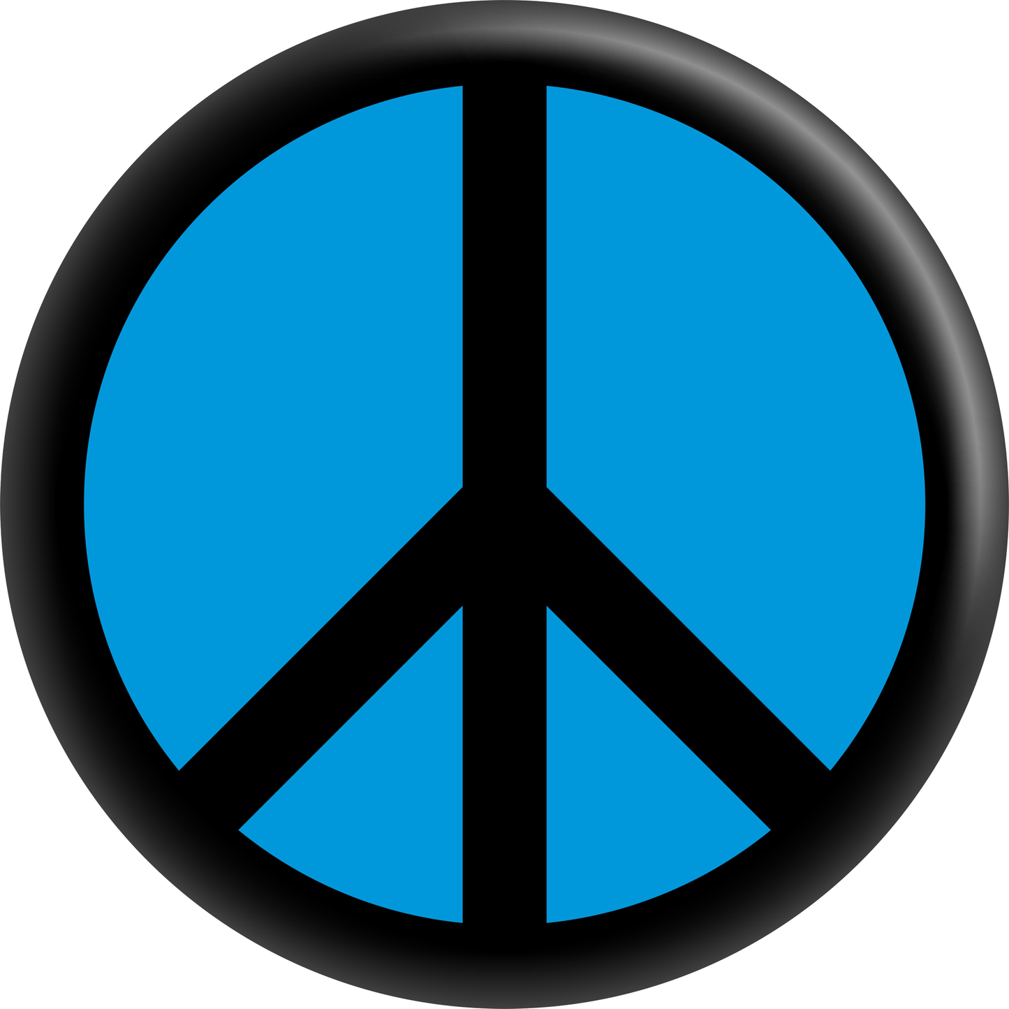 Button - Peace Sign