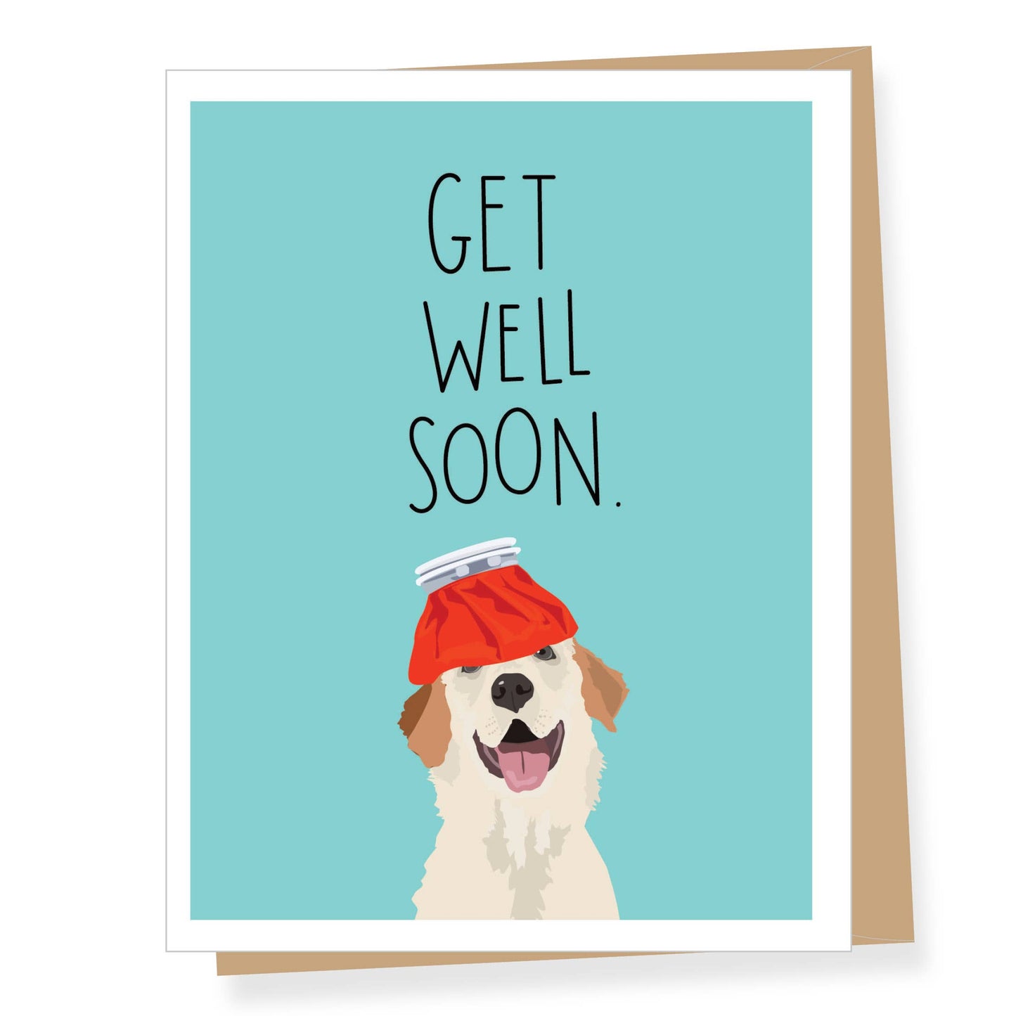 Card - Get Well - Ice Pack Dog Pawsitively