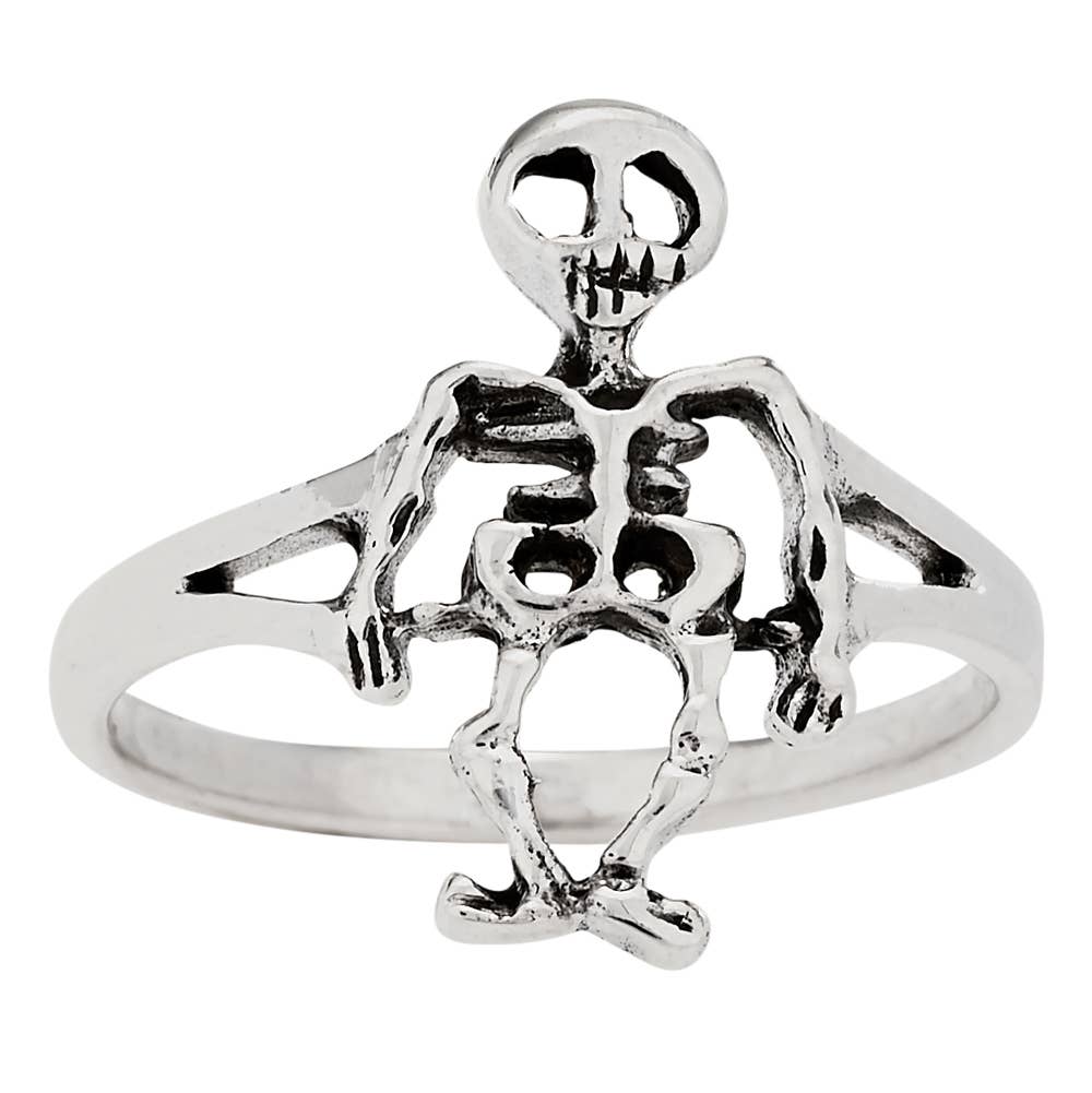 Dancing Bones Sterling Silver Ring